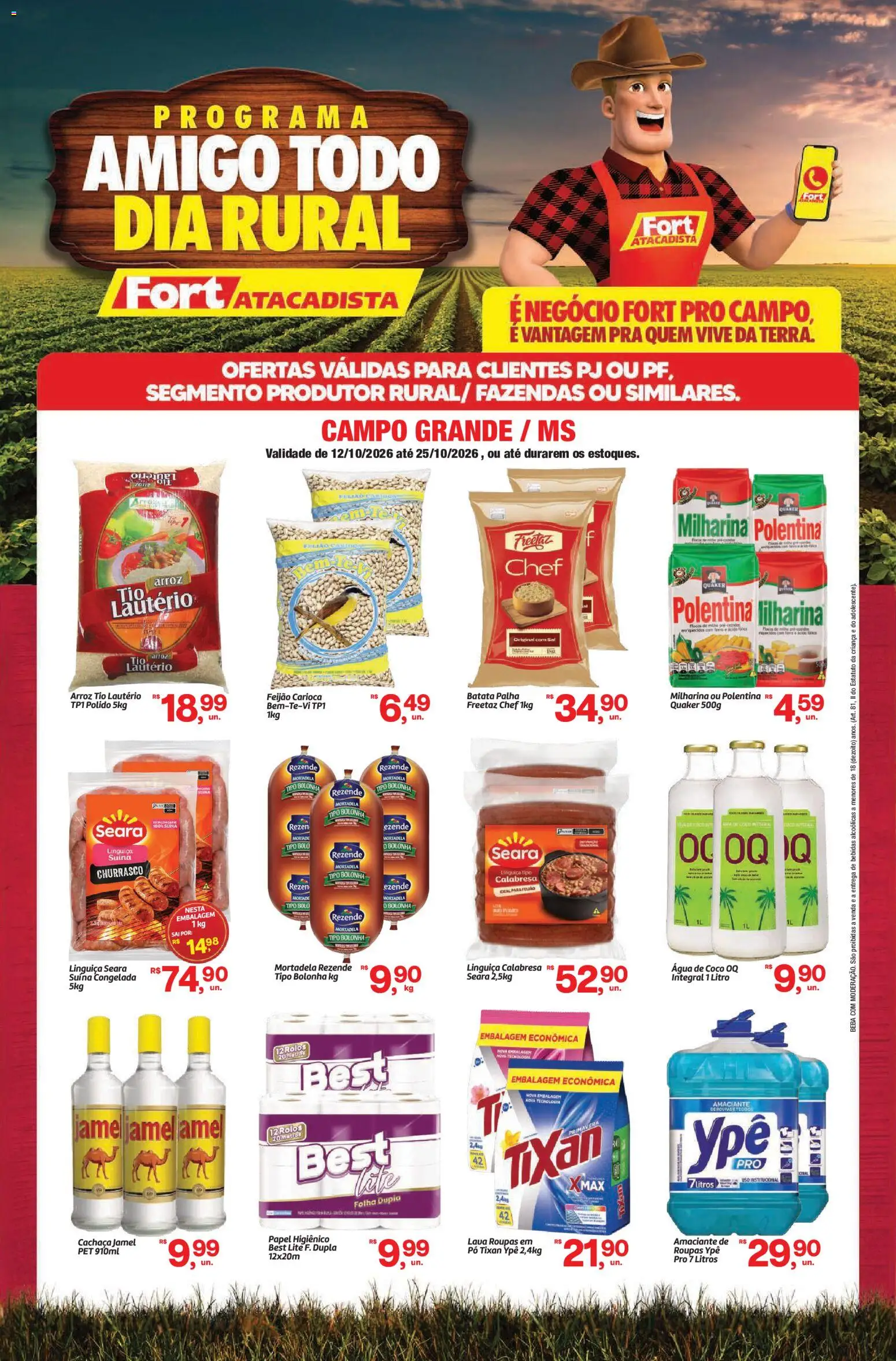 Pré-Visualização do folheto "Fort Atacadista ofertas Rural" da loja Fort Atacadista válido a partir de 12/10/2026