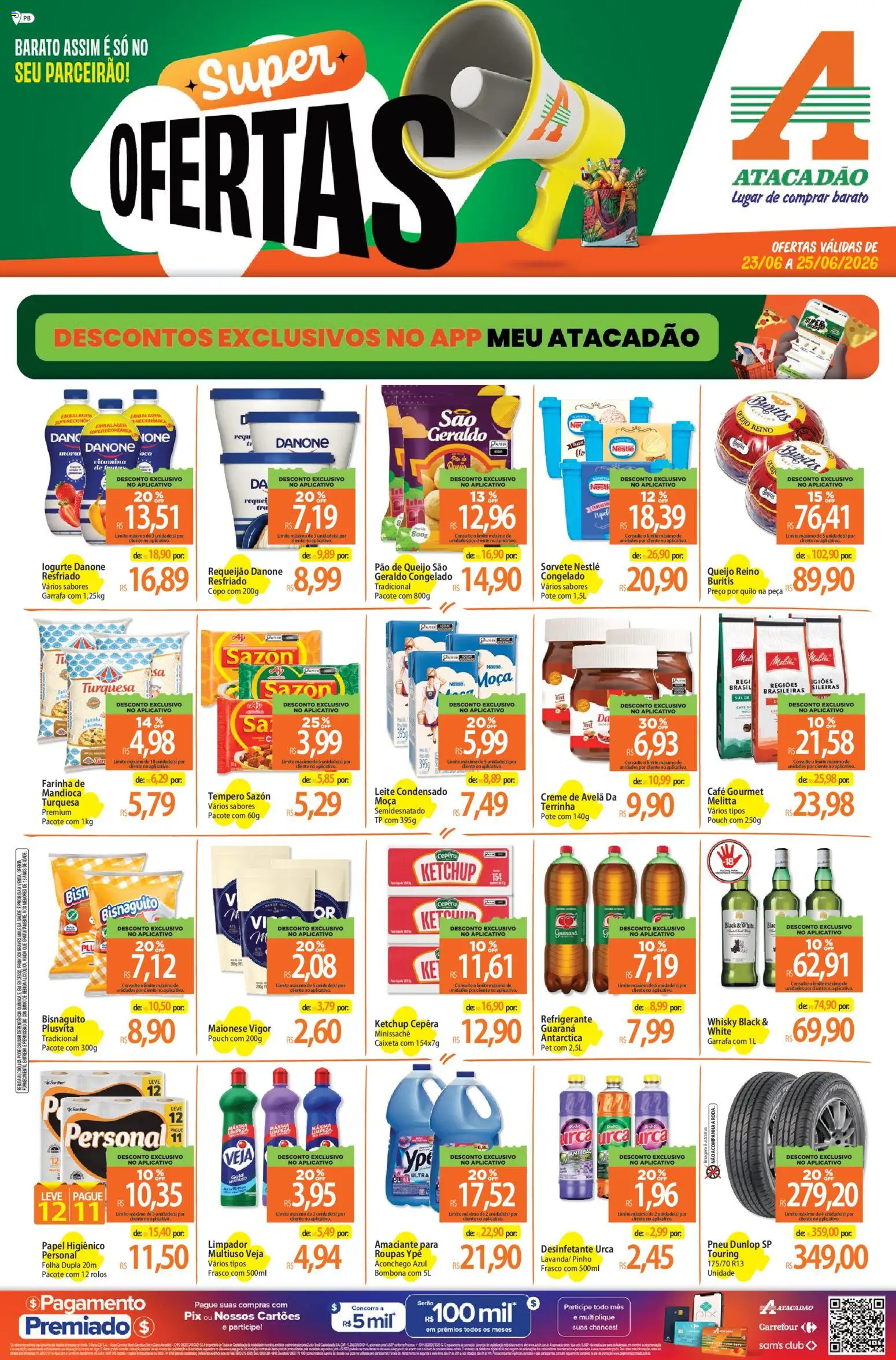 Pré-Visualização do folheto "Atacadão ofertas - PB" da loja Atacadão válido a partir de 23/06/2026