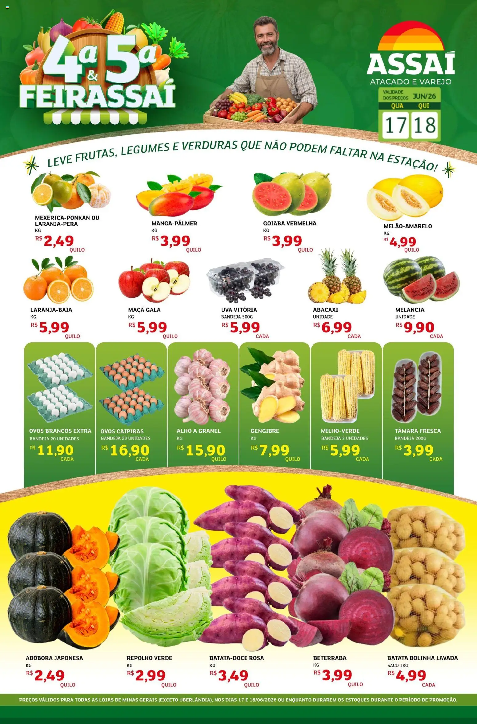 Pré-Visualização do folheto "Assaí Atacadista ofertas - MG" da loja Assaí Atacadista válido a partir de 17/06/2026