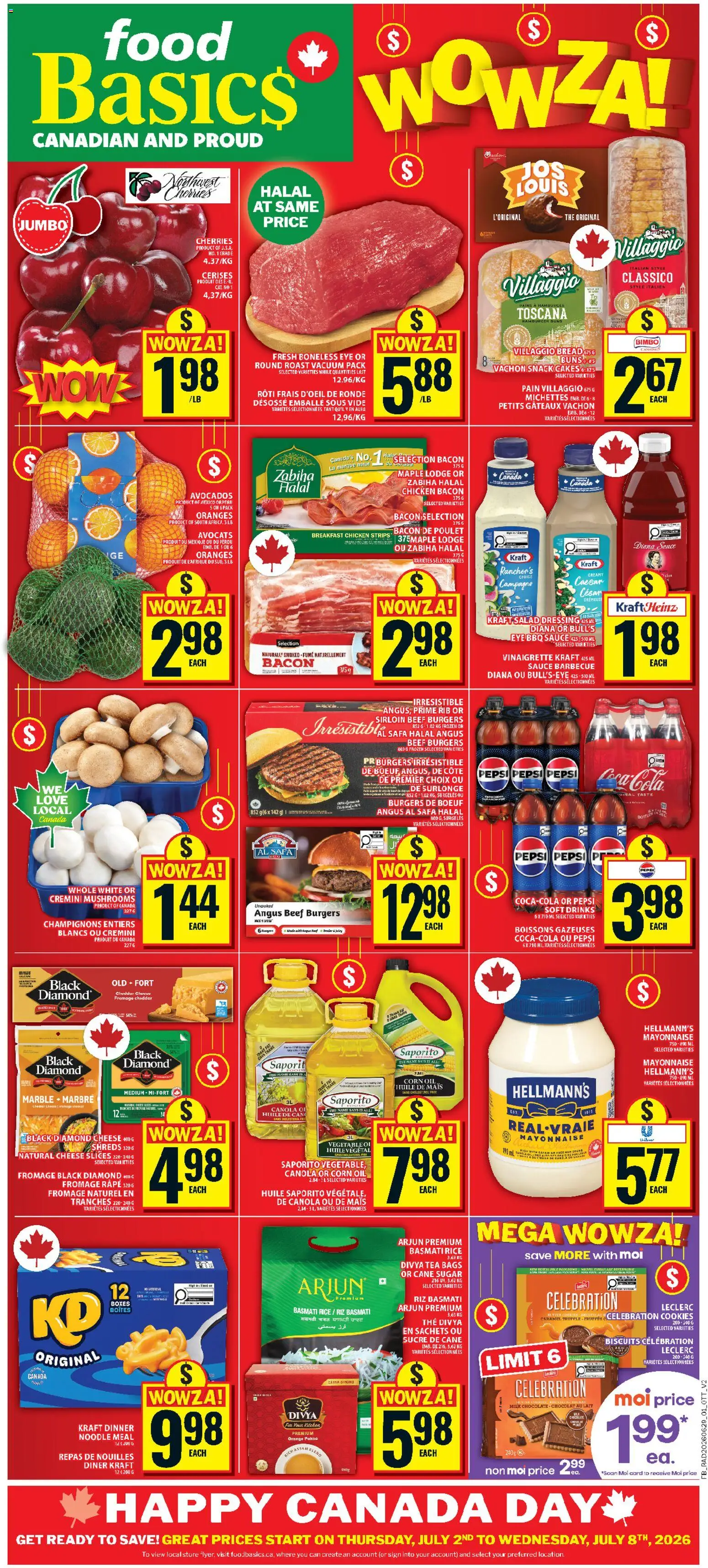 Preview of leaflet Food Basics weekly flyer - Kanata from shop Food Basics is valid from Jul 02, 2026