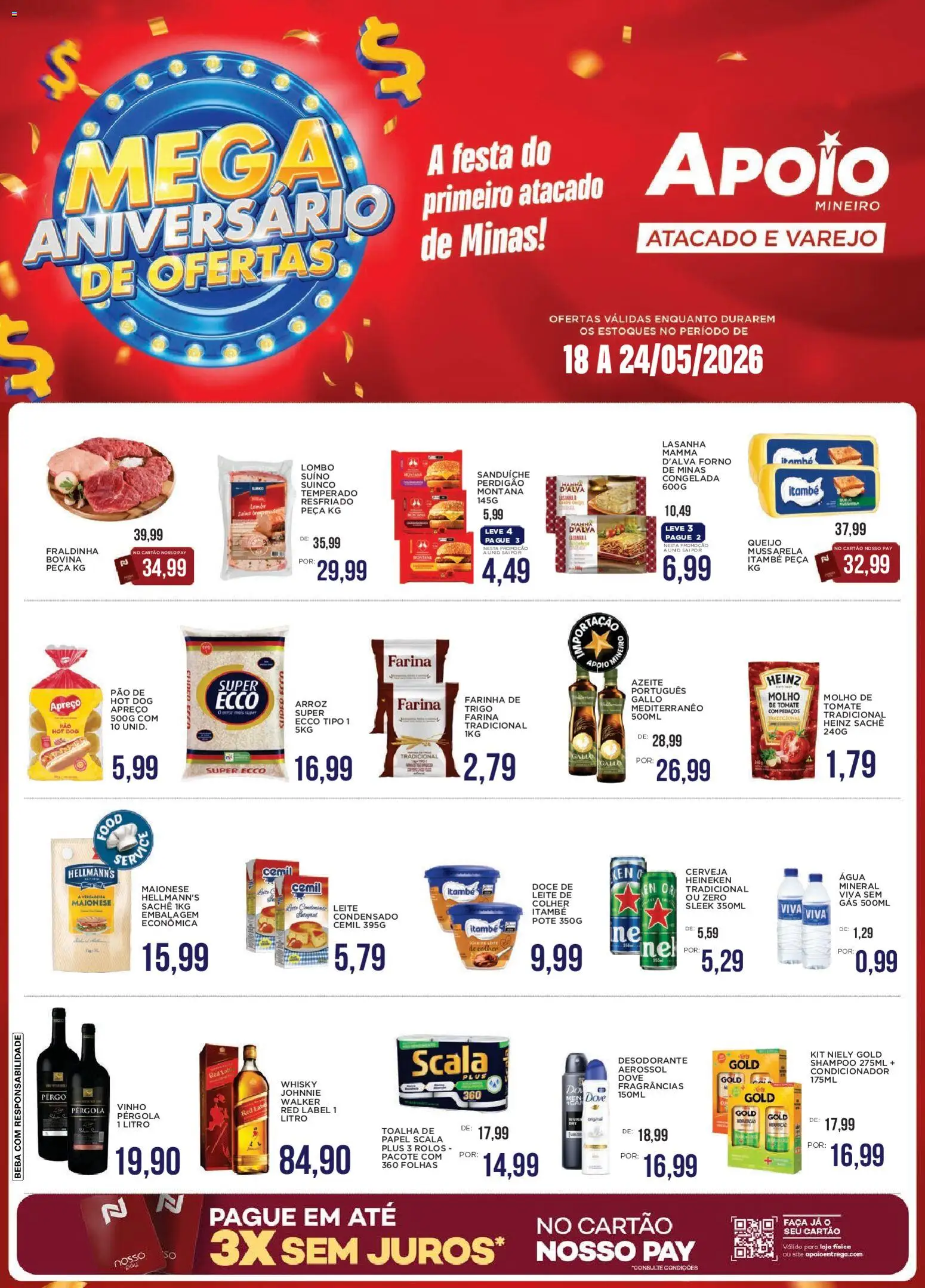 Pré-Visualização do folheto "Apoio Mineiro - Ofertas da semana" da loja Apoio Mineiro válido a partir de 18/05/2026