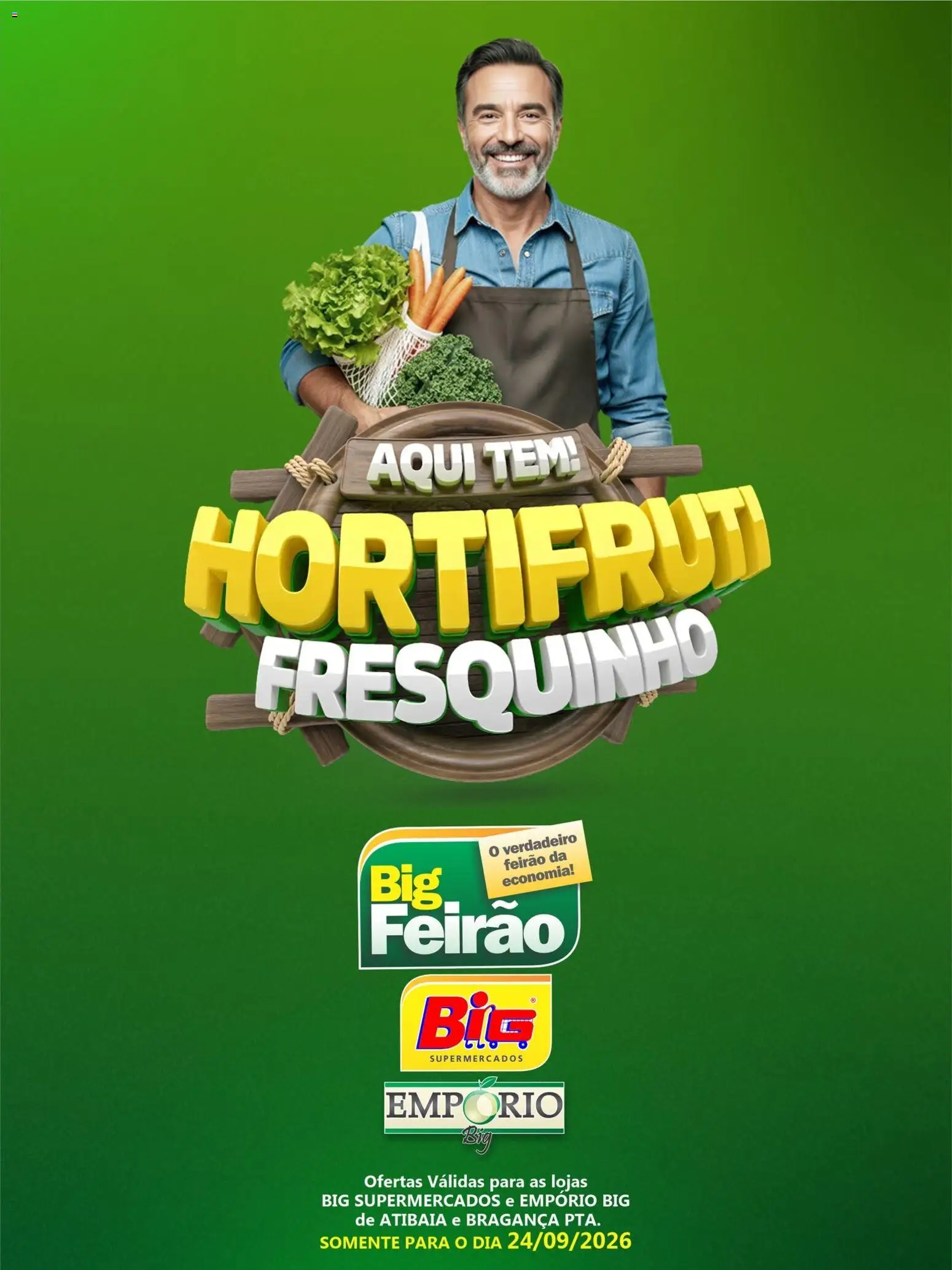 Pré-Visualização do folheto "Big Supermercados ofertas do Dia" da loja Big Supermercados válido a partir de 24/09/2026
