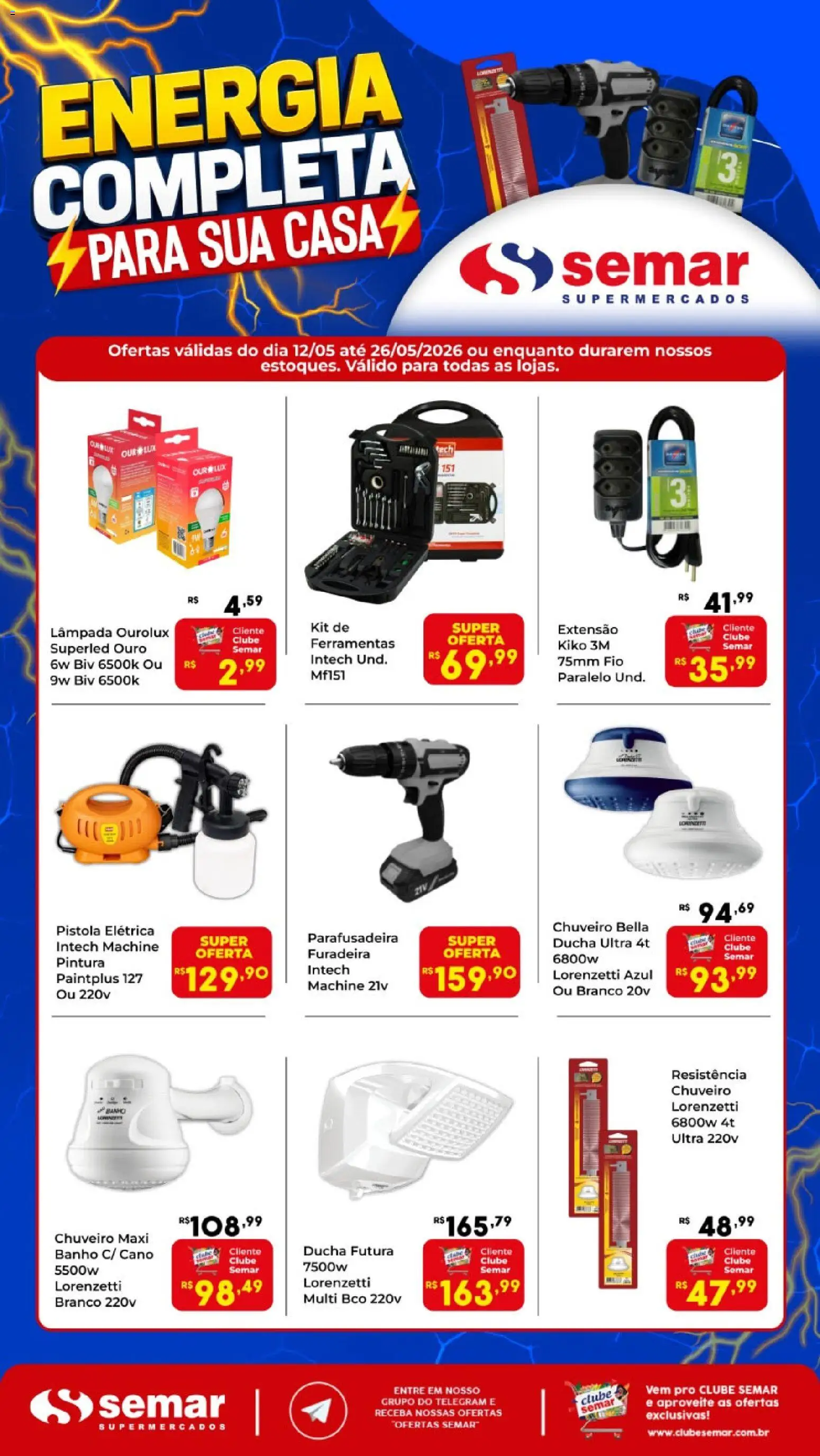 Pré-Visualização do folheto "Semar Supermercado ofertas Para Sua Casa" da loja Semar Supermercado válido a partir de 12/05/2026