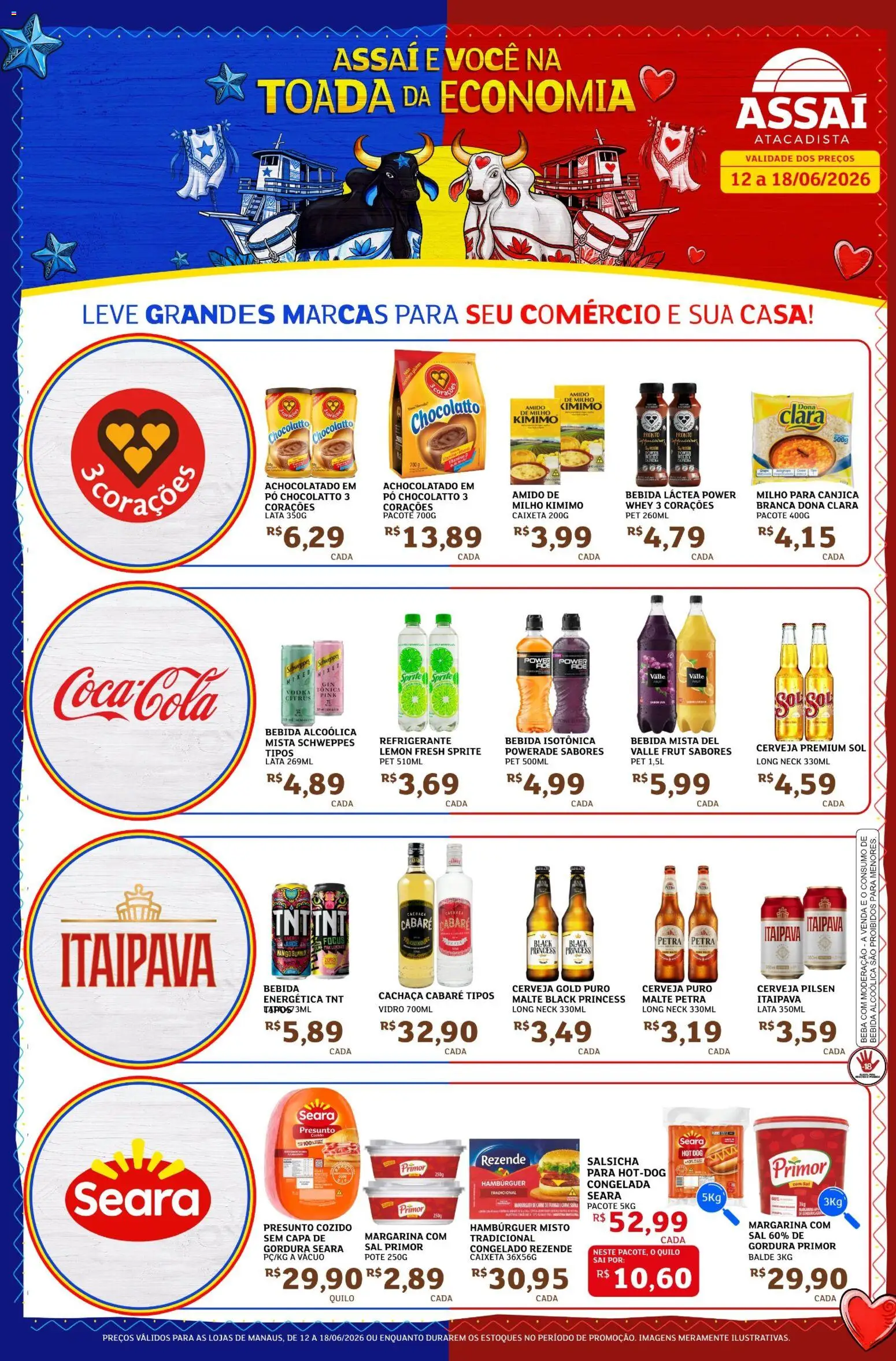 Pré-Visualização do folheto "Assaí Atacadista ofertas" da loja Assaí Atacadista válido a partir de 12/06/2026