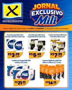 Pré-Visualização do folheto "X Supermercados ofertas Mili" da loja X Supermercados válido a partir de 11/09/2026