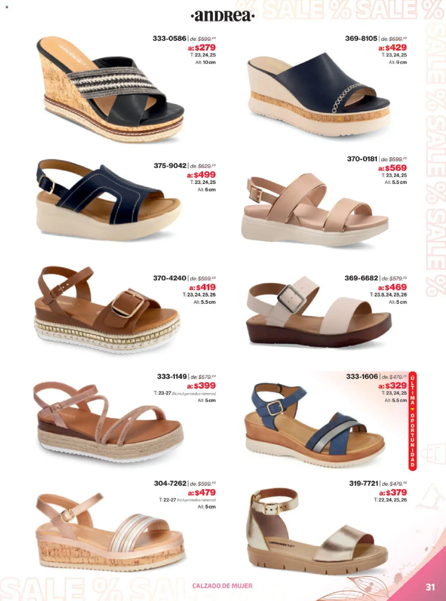 Vista previa las ofertas de la tienda Andrea - Catálogo Outlet desde el 21/12/2025 