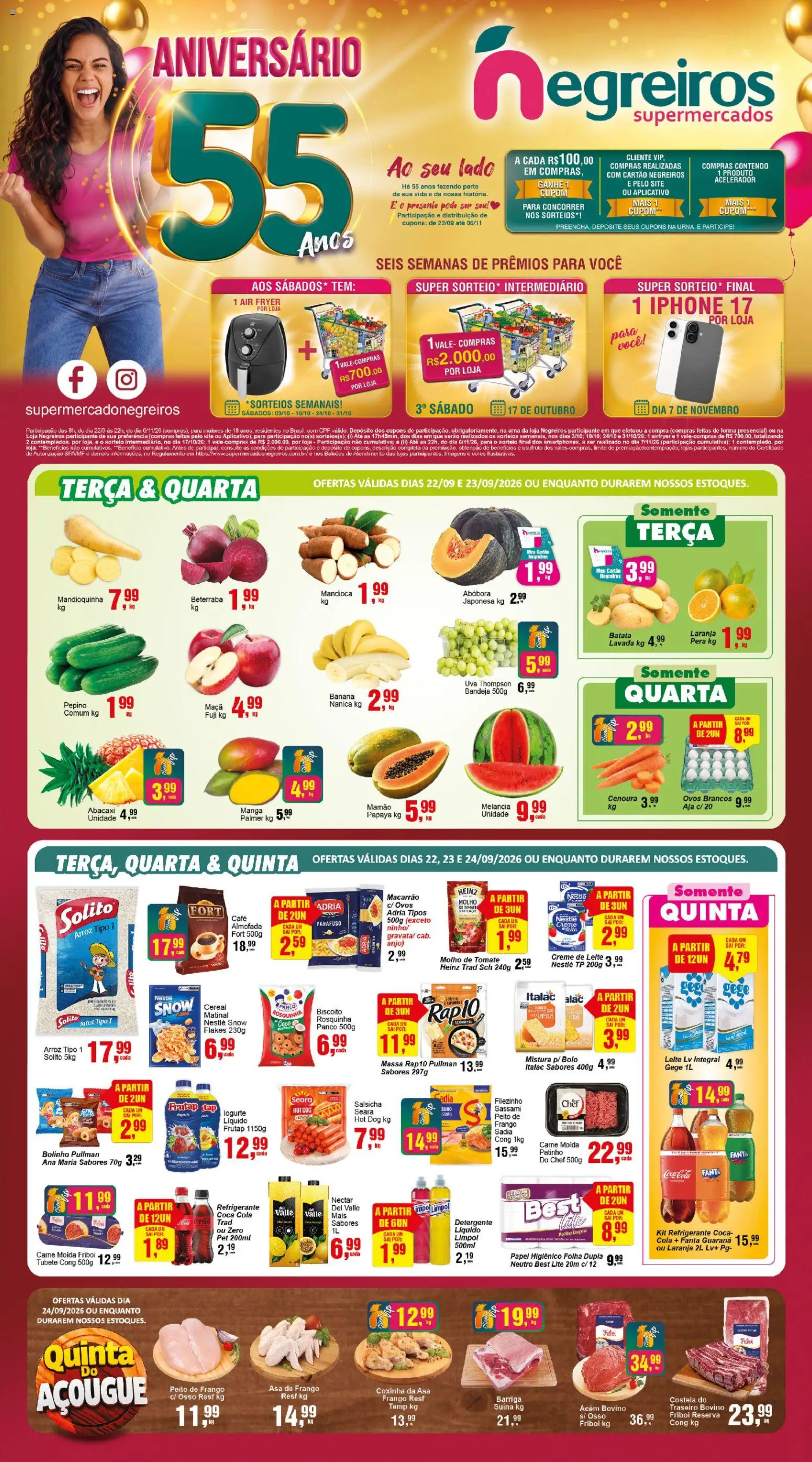 Pré-Visualização do folheto "Negreiros - Ofertas da semana" da loja Negreiros válido a partir de 22/09/2026