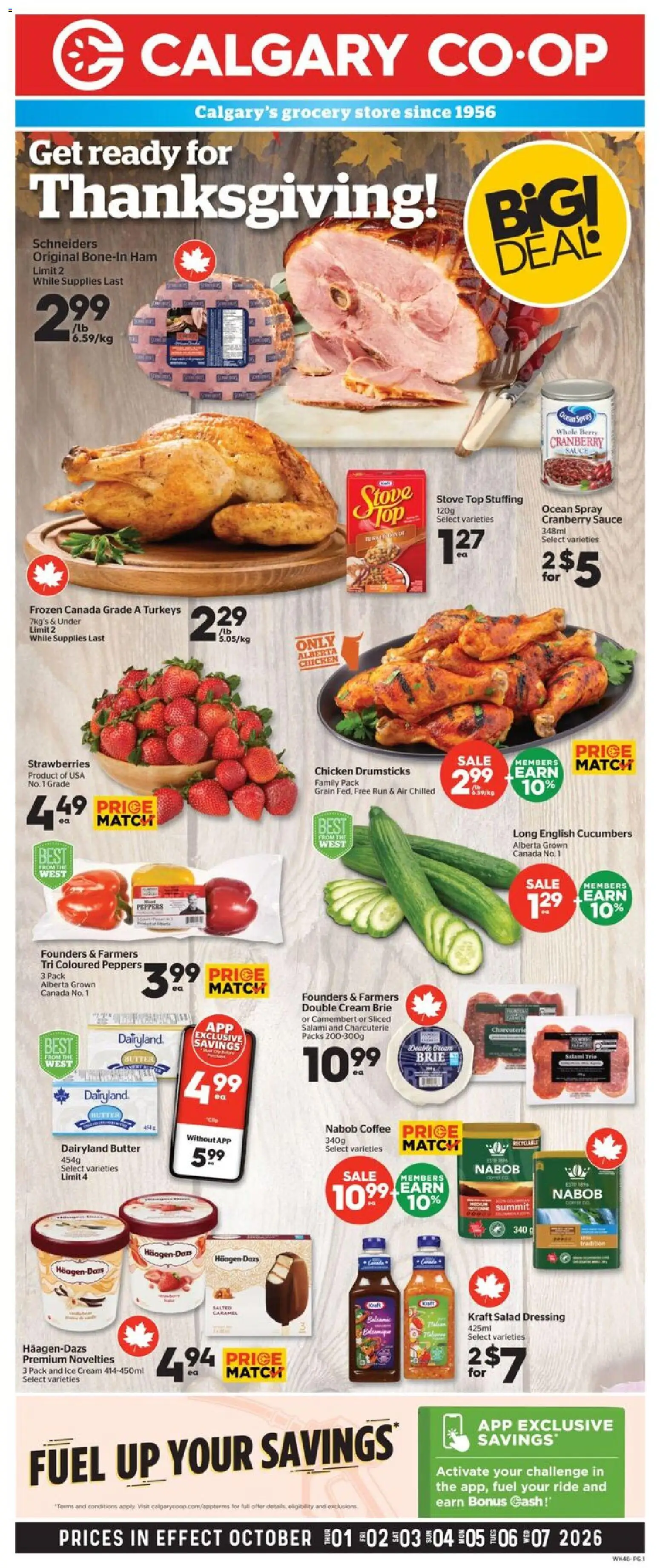 Preview of leaflet Calgary Co-op weekly flyer / circulaire from shop Calgary Co-op is valid from Oct 01, 2026