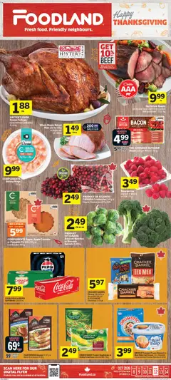 Preview of leaflet Foodland weekly flyer / circulaire from shop Foodland is valid from Oct 08, 2026
