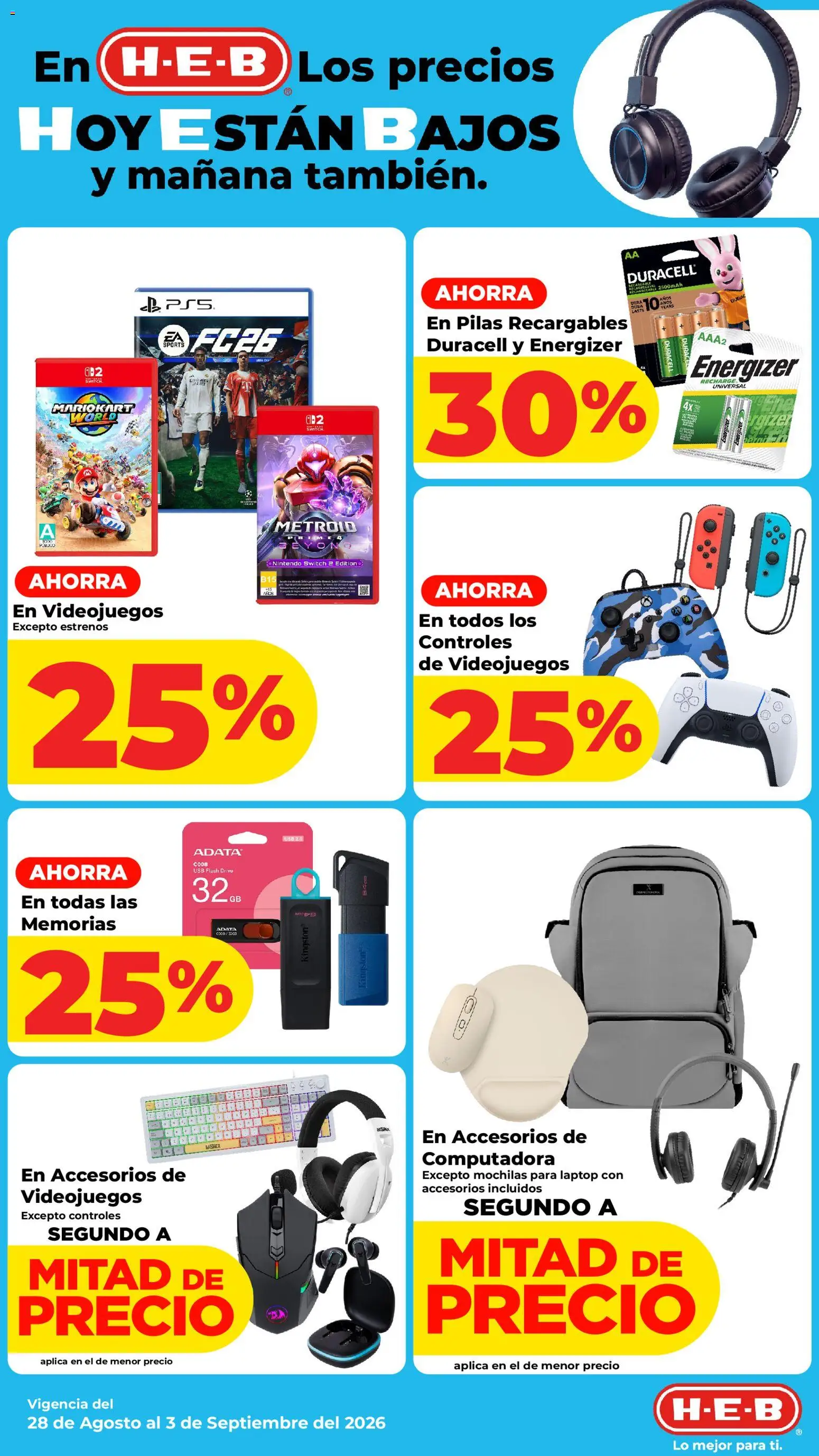 Vista previa las ofertas de la tienda H-E-B - H-E-B folleto desde el 28/08/2026 