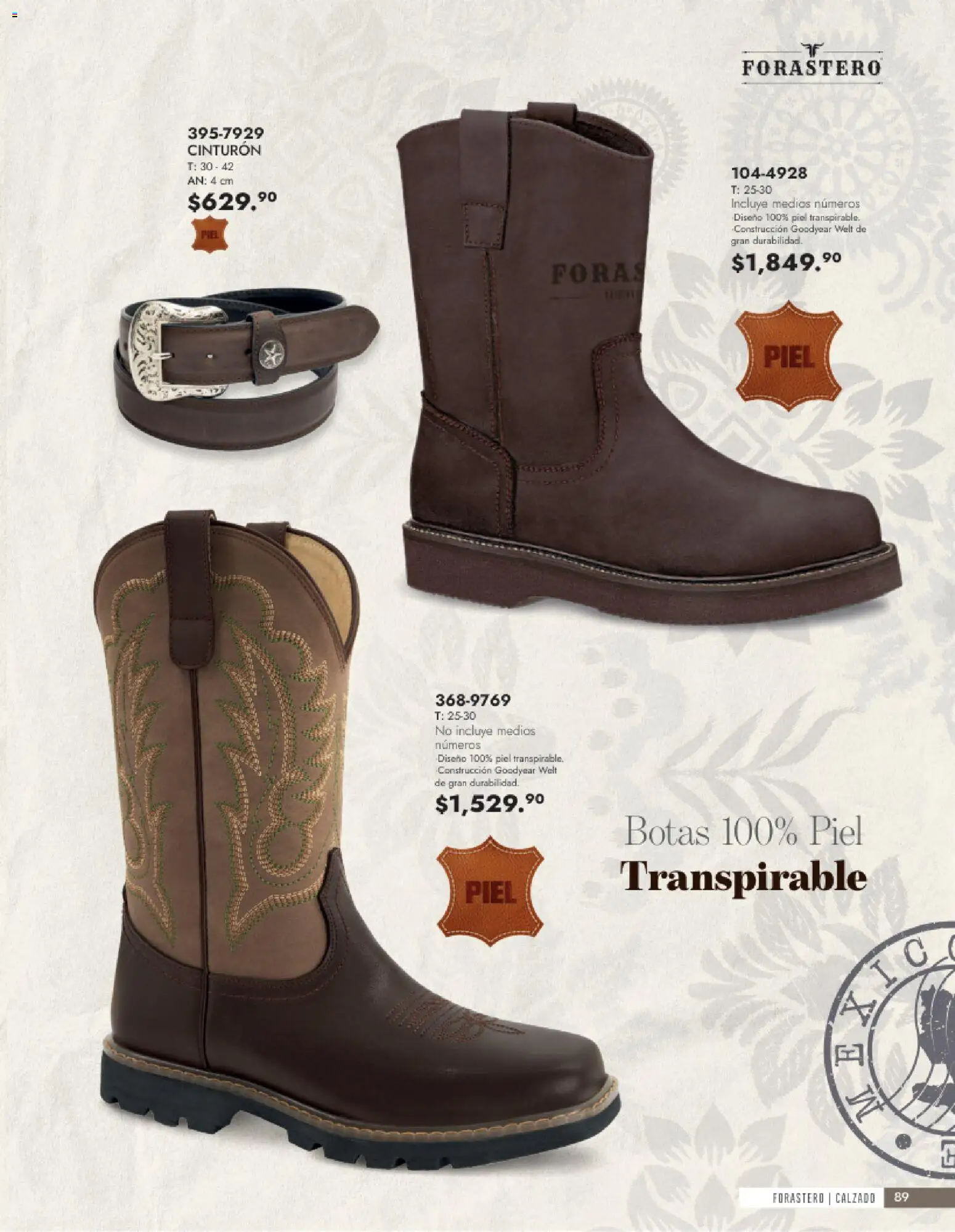 Vista previa las ofertas de la tienda Andrea - Andrea catálogo Calzado Caballero desde el 24/05/2026 - Botas, Cinturón