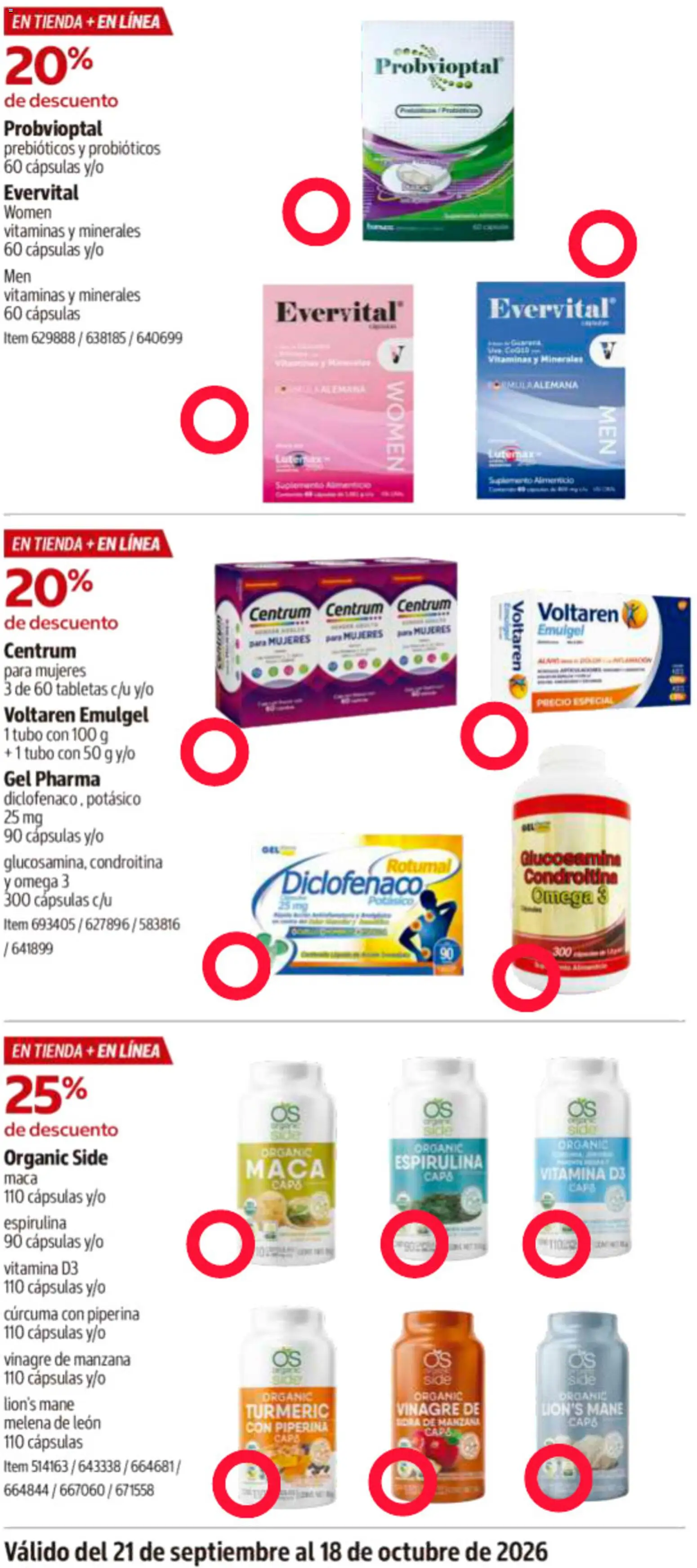 Vista previa las ofertas de la tienda Costco - Costco catálogo desde el 21/09/2026 - Omega 3, Manzana, Probióticos, Cúrcuma, Vitaminas, Omega, Vinagre, Cápsulas