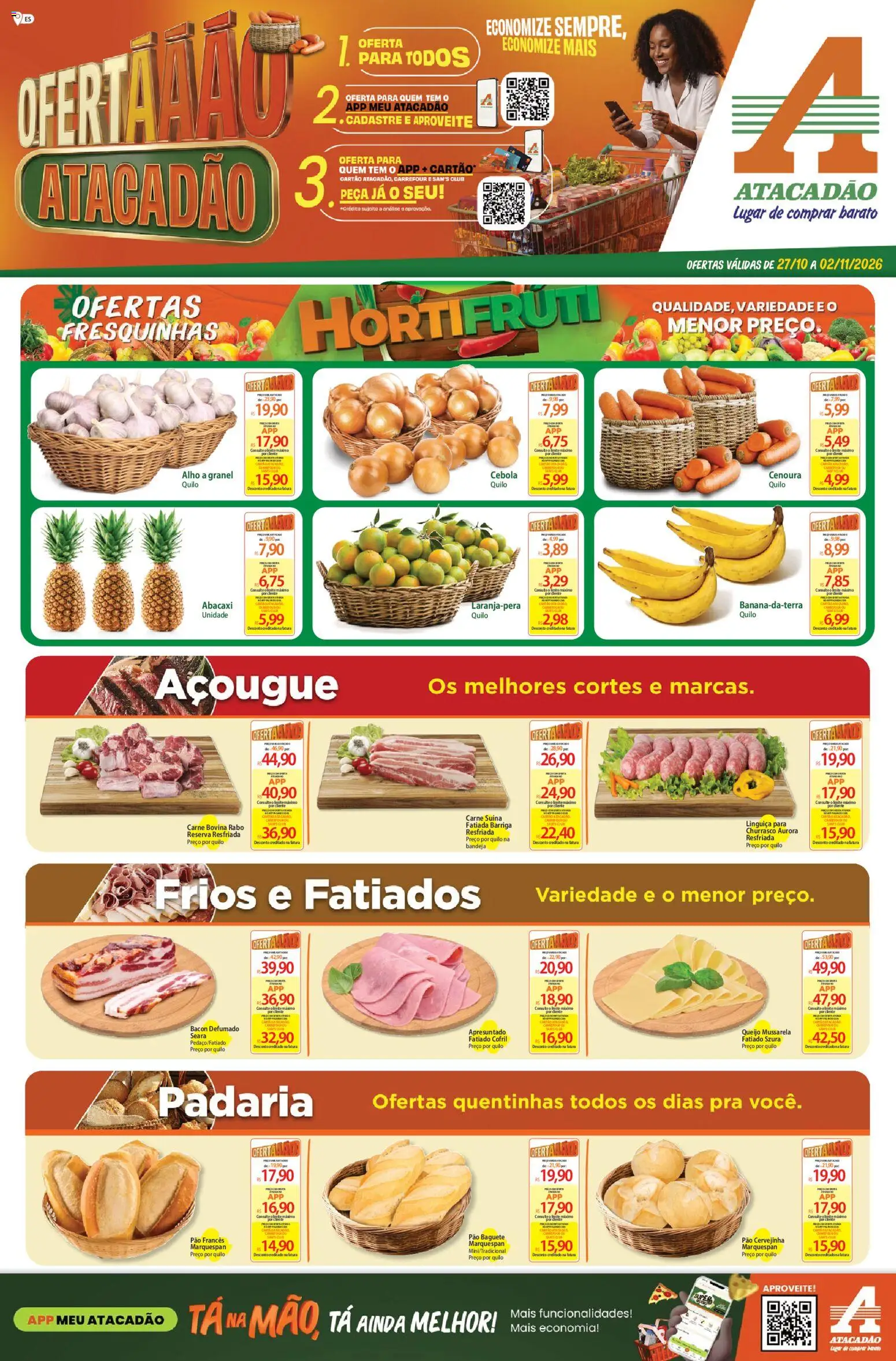 Pré-Visualização do folheto "Atacadão ofertas - ES" da loja Atacadão válido a partir de 27/10/2026