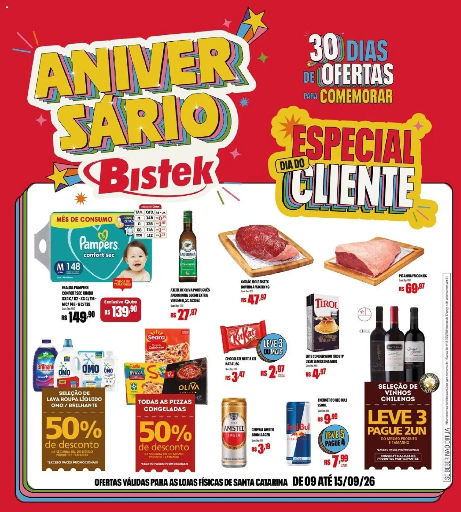 Pré-Visualização do folheto "Bistek Supermercados - Ofertas da semana" da loja Bistek Supermercados válido a partir de 09/09/2026
