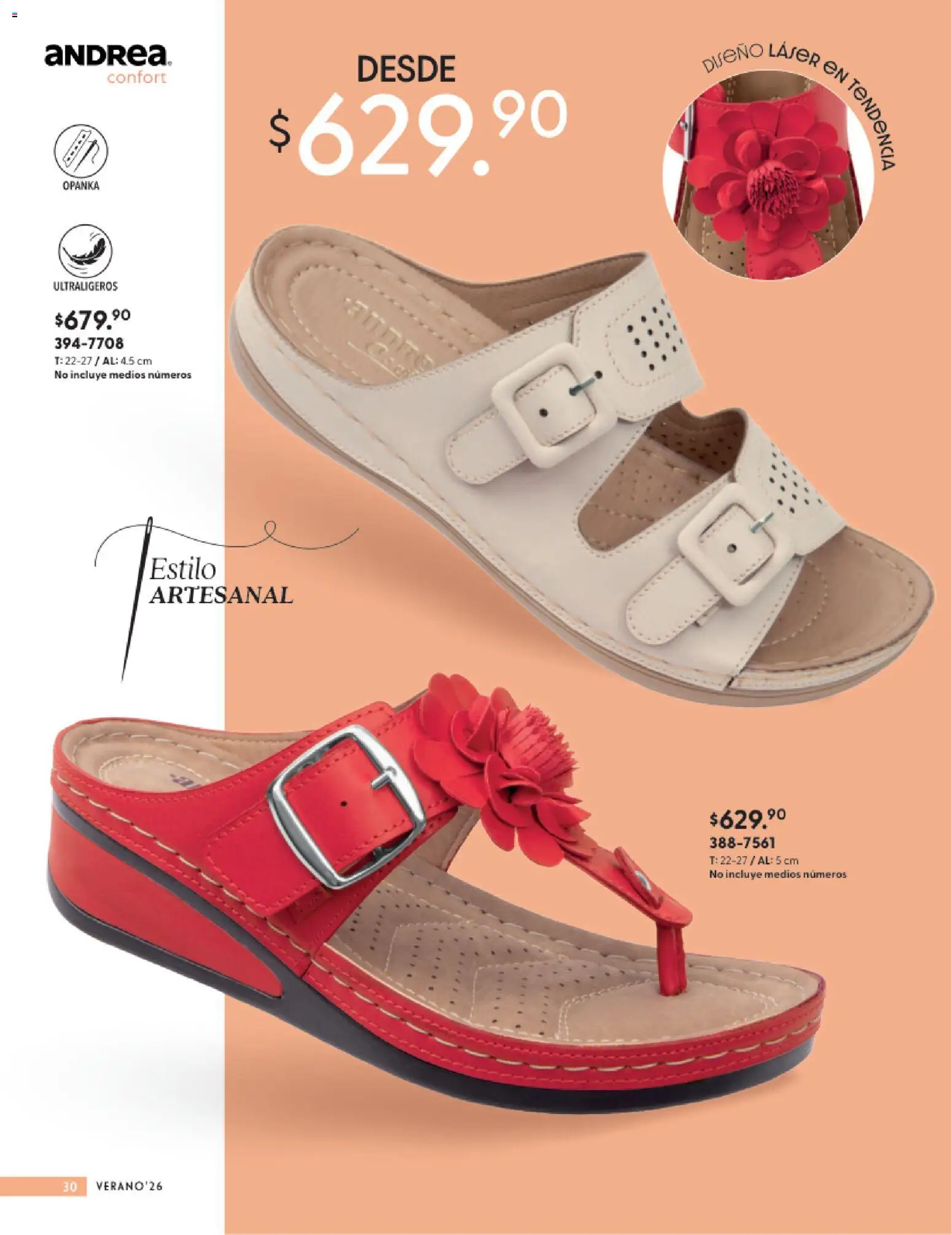 Vista previa las ofertas de la tienda Andrea - Andrea catálogo Calzado Confort desde el 24/05/2026 