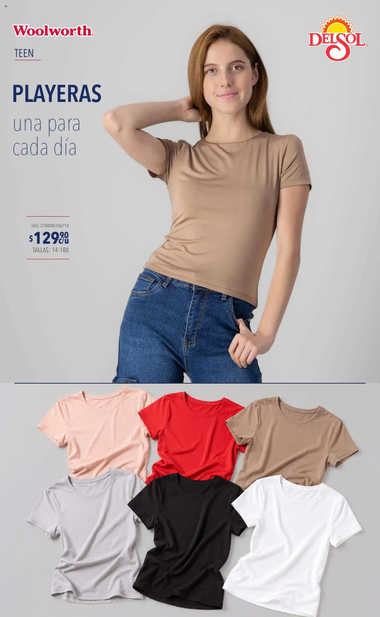 Vista previa las ofertas de la tienda Del Sol y Woolworth - Del Sol y Woolworth catálogo Moda Esenciales desde el 10/09/2026 
