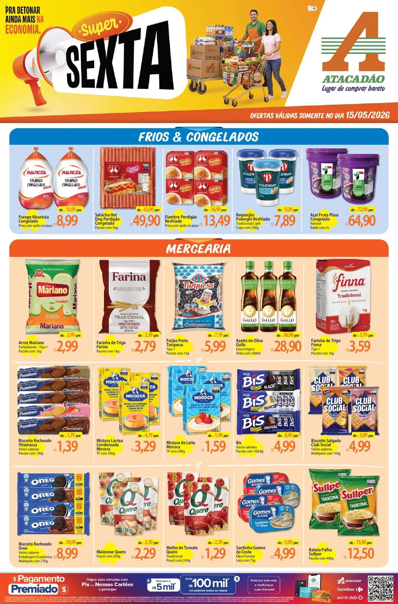 Pré-Visualização do folheto "Atacadão ofertas - PE" da loja Atacadão válido a partir de 15/05/2026