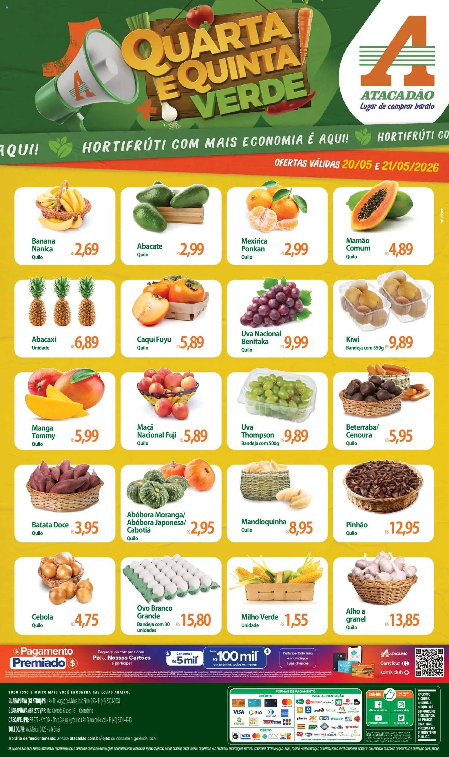 Pré-Visualização do folheto "Atacadão ofertas - PR" da loja Atacadão válido a partir de 20/05/2026