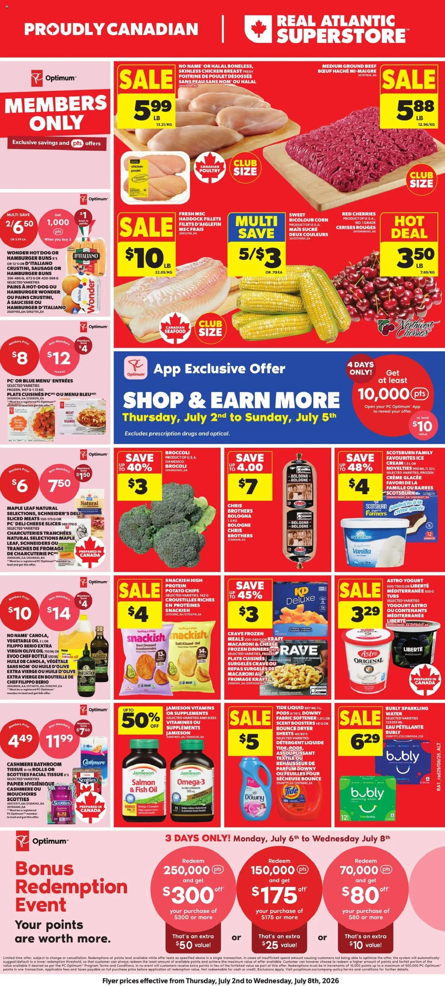 Preview of leaflet Atlantic Superstore weekly flyer / circulaire from shop Atlantic Superstore is valid from Jul 02, 2026