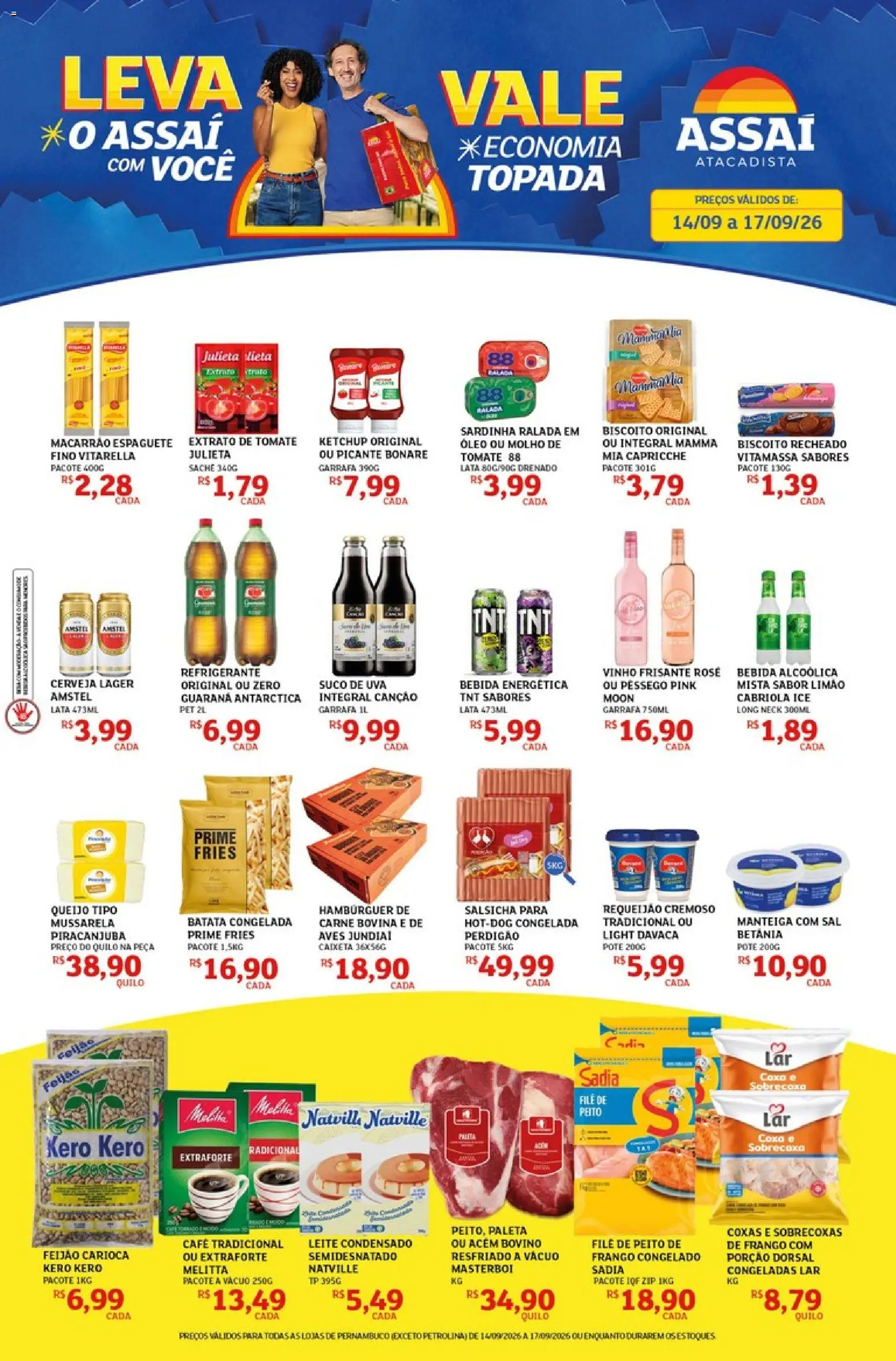 Pré-Visualização do folheto "Assaí Atacadista ofertas - PE" da loja Assaí Atacadista válido a partir de 14/09/2026