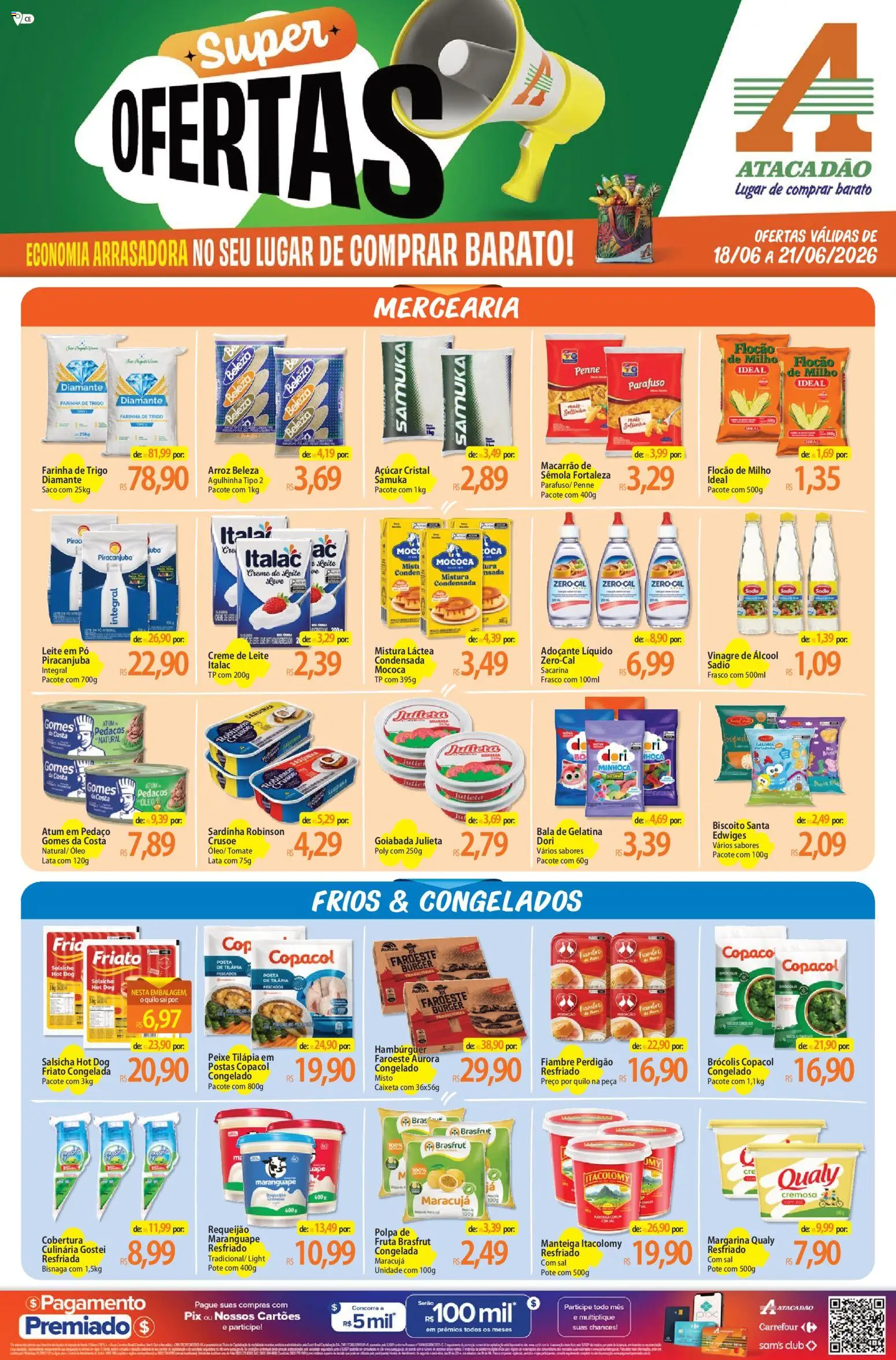 Pré-Visualização do folheto "Atacadão ofertas - CE" da loja Atacadão válido a partir de 18/06/2026