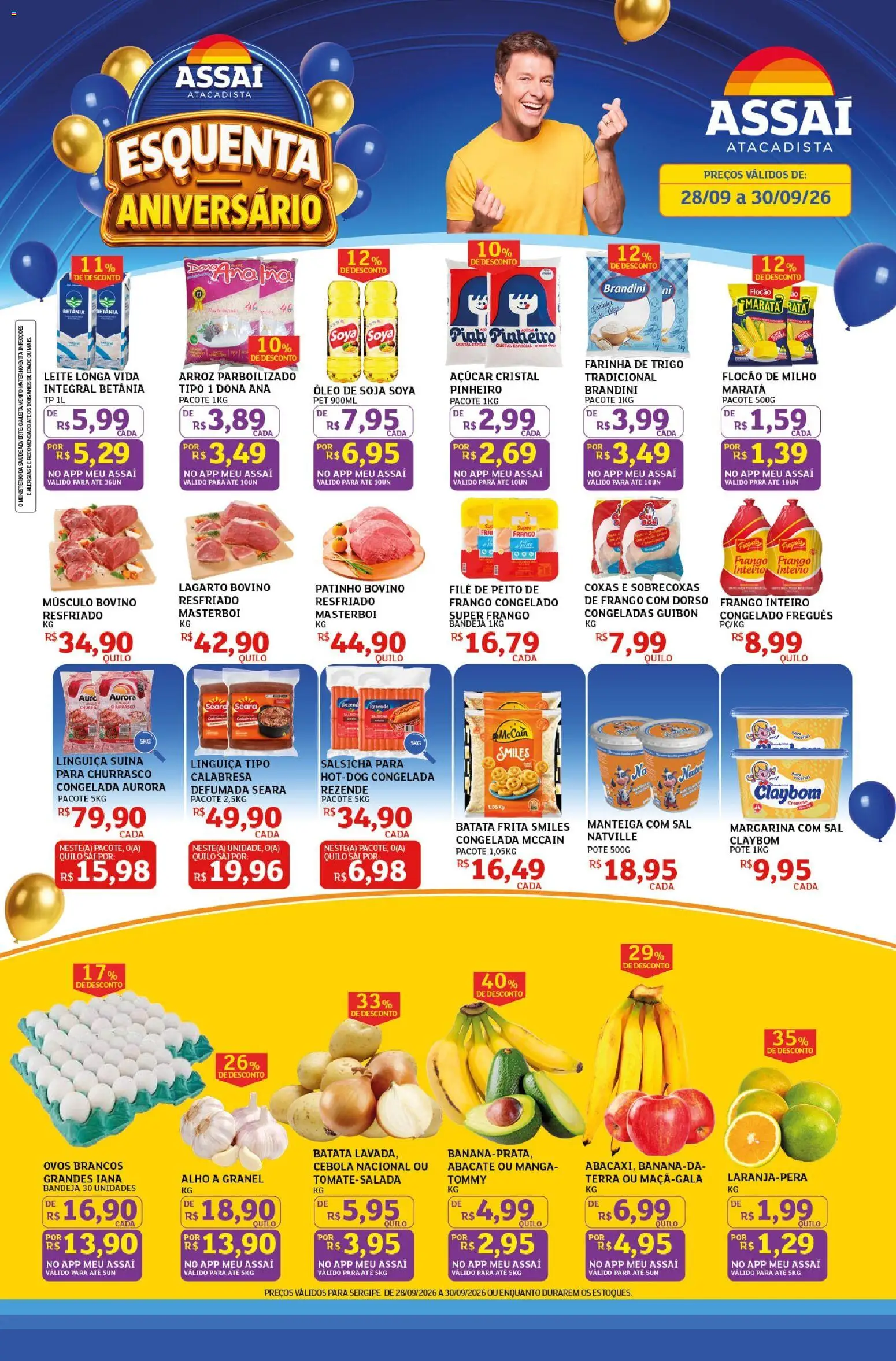 Pré-Visualização do folheto "Assaí Atacadista ofertas - SE" da loja Assaí Atacadista válido a partir de 28/09/2026