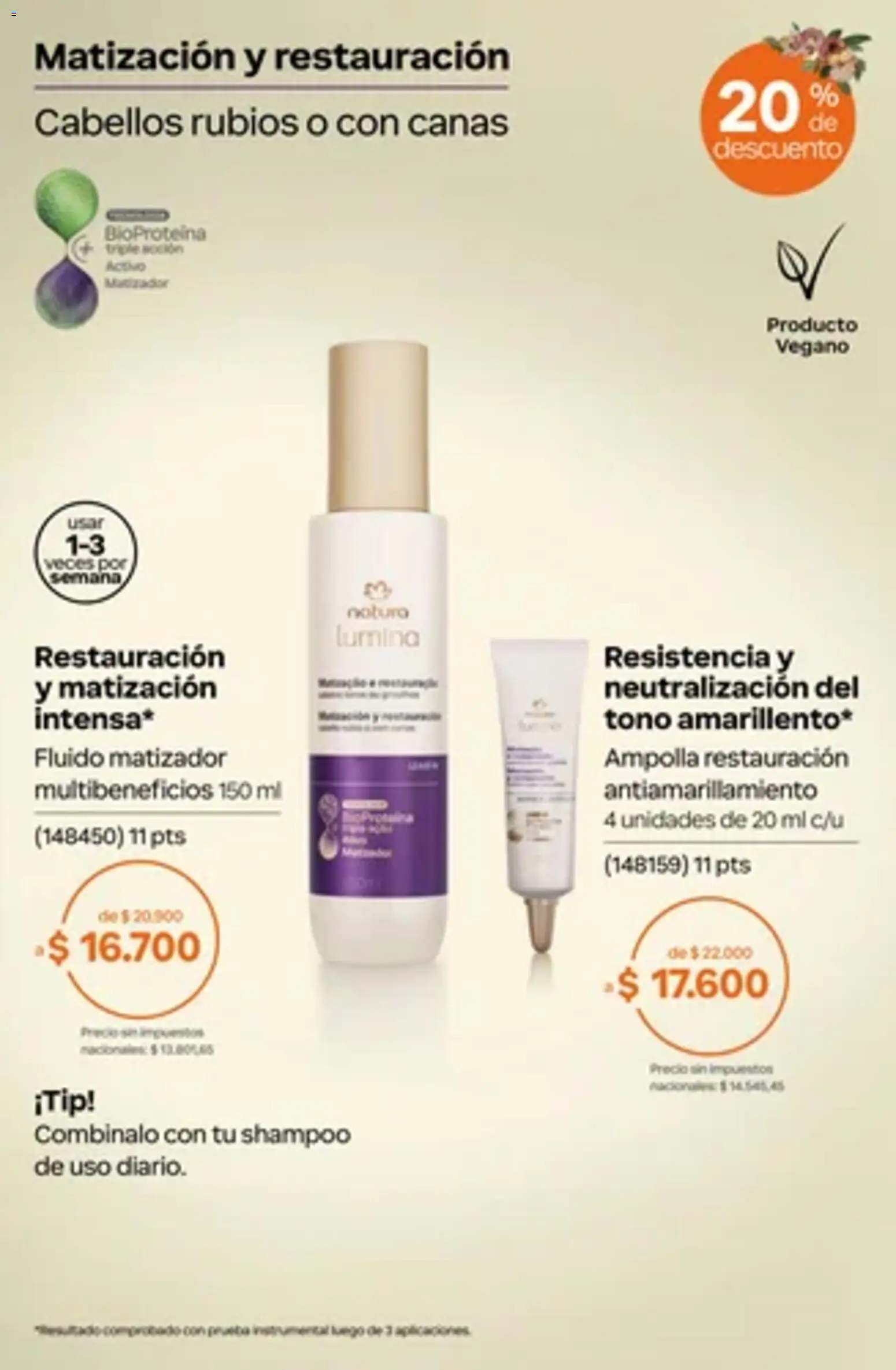 Vista previa del folleto de la tienda Natura válido desde el 01/10/2026 - Shampoo, Ampolla