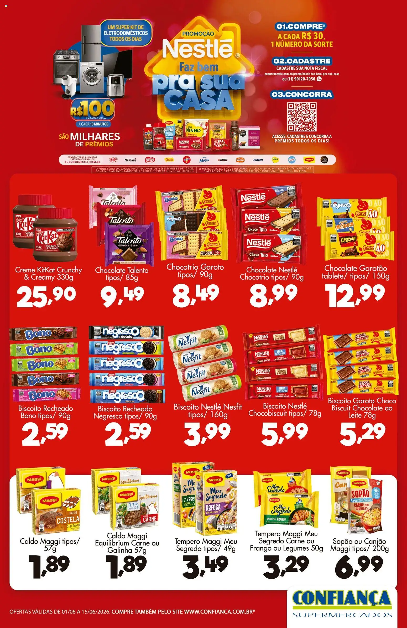 Pré-Visualização do folheto "Confiança ofertas Nestlé" da loja Confiança válido a partir de 01/06/2026