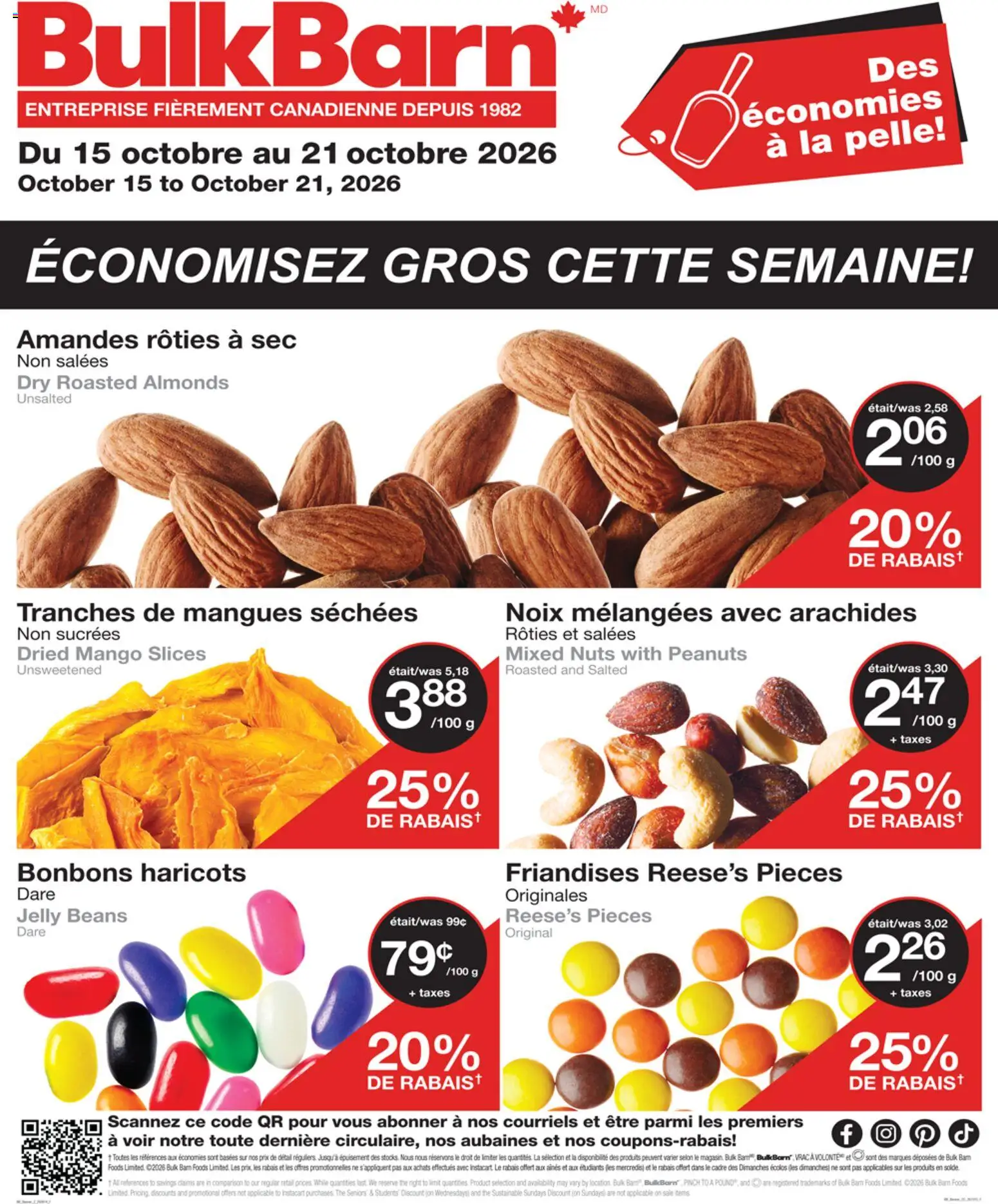 Preview of leaflet Bulk Barn circulaire from shop Bulk Barn is valid from Oct 15, 2026