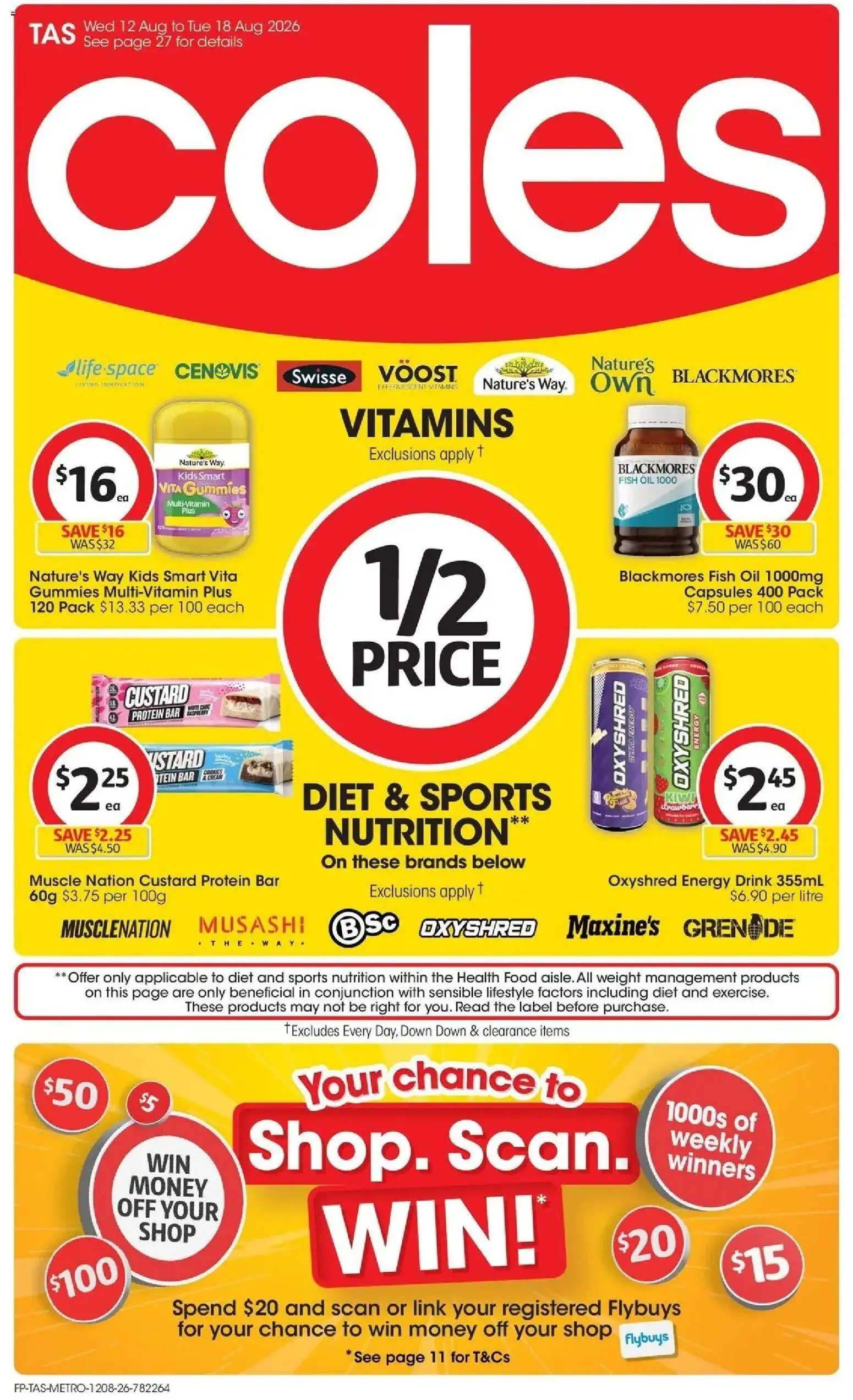 Preview of catalogue Coles catalogue TAS from shop Coles valid 12/08/2026