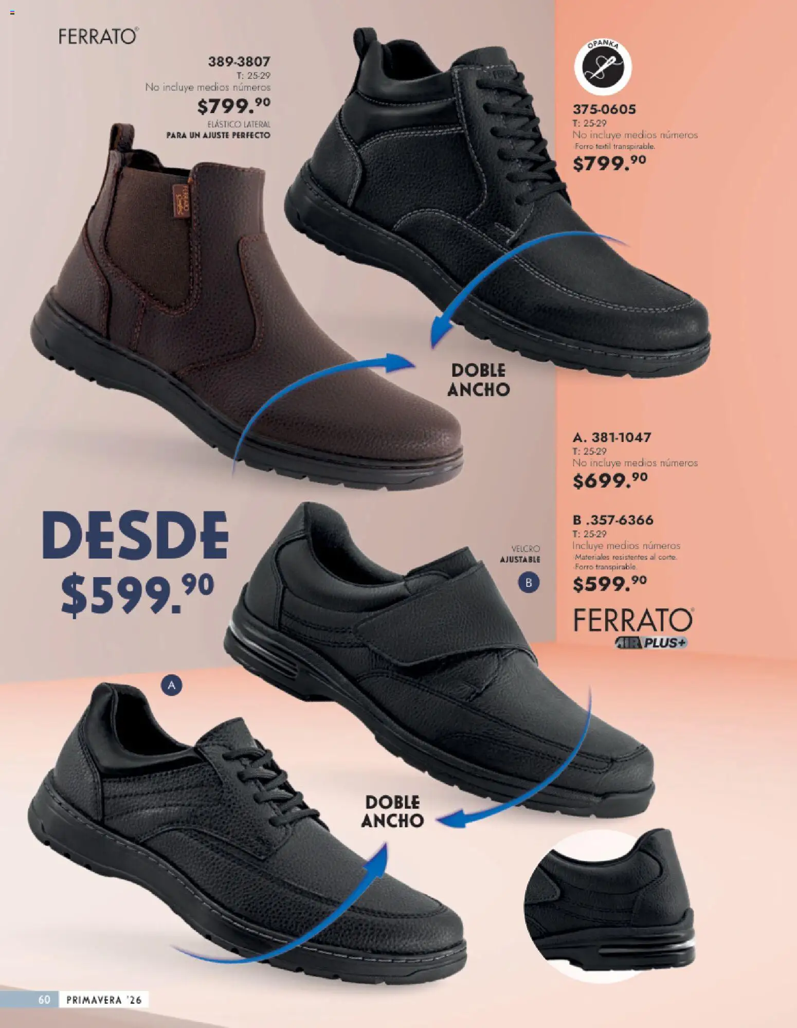 Vista previa las ofertas de la tienda Andrea - Catálogo Calzado Caballero desde el 25/01/2026 