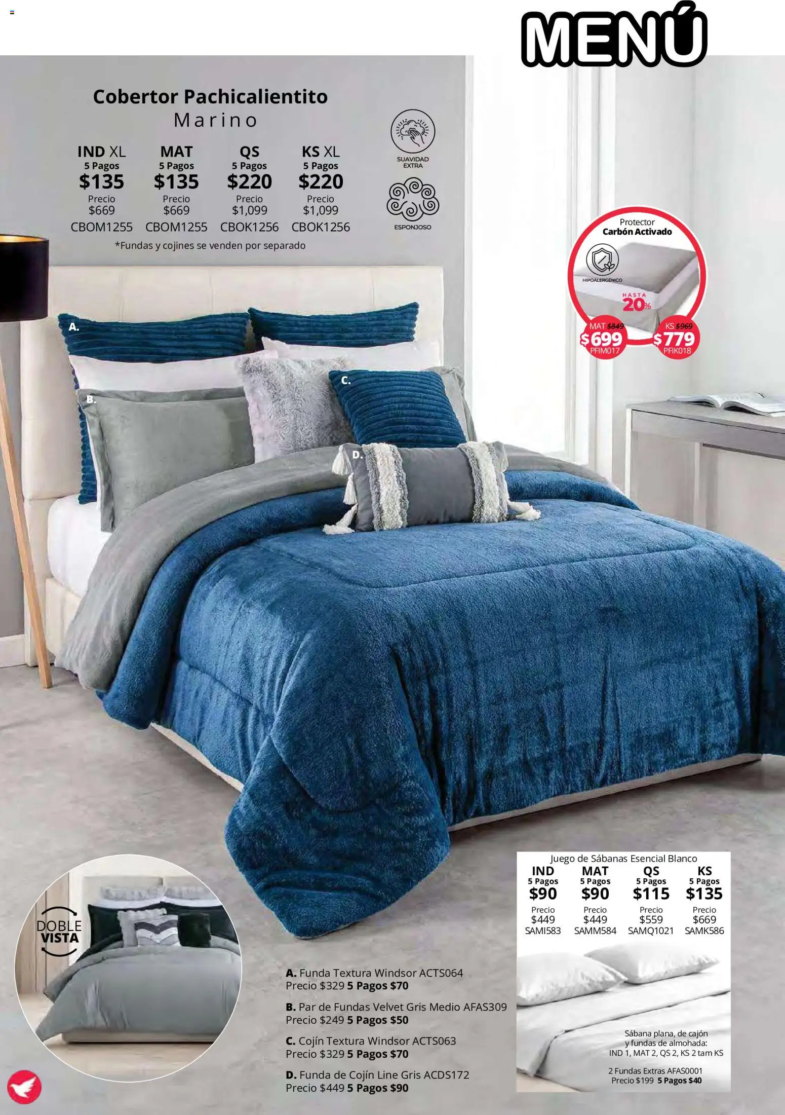 Vista previa las ofertas de la tienda Colchas Concord - Colchas Concord catálogo Colección Cobertor Calor de Hogar desde el 15/10/2026 