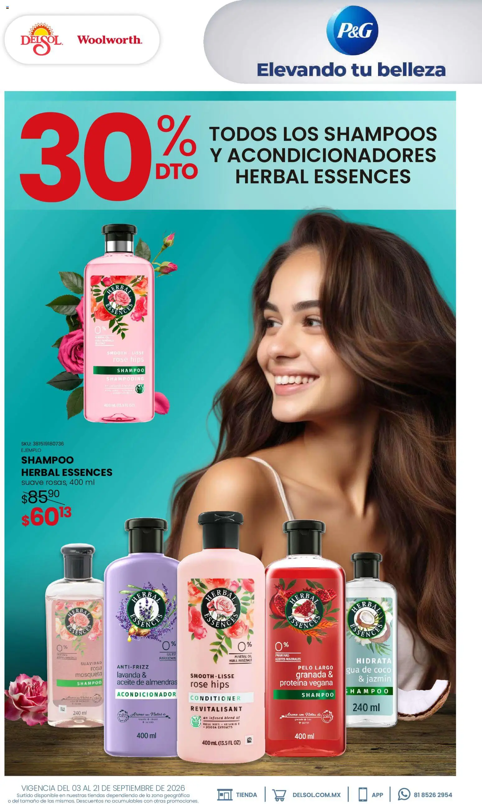 Vista previa las ofertas de la tienda Del Sol y Woolworth - Del Sol y Woolworth catálogo Beauty Days desde el 03/09/2026 