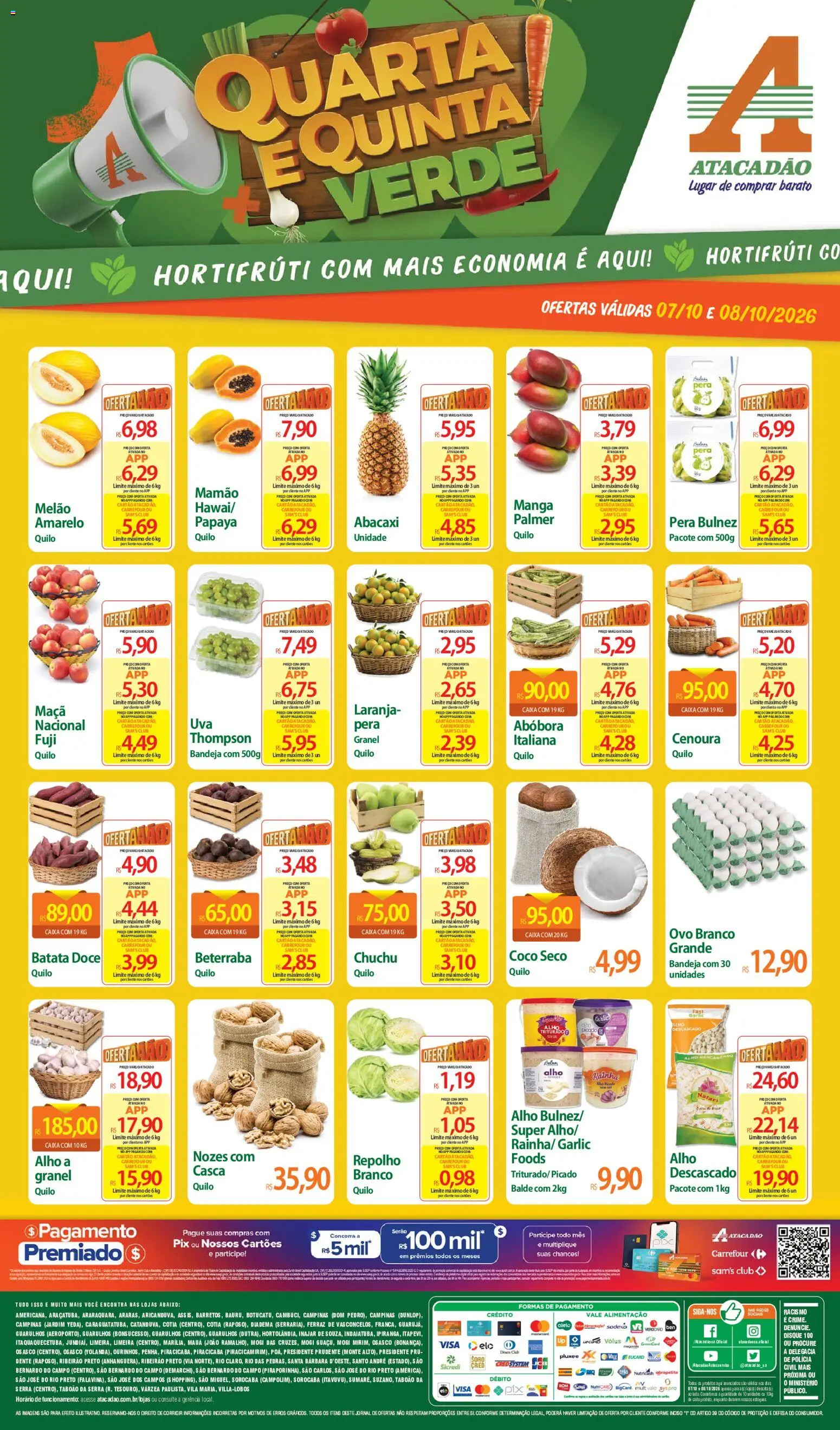 Pré-Visualização do folheto "Atacadão ofertas - SP" da loja Atacadão válido a partir de 07/10/2026