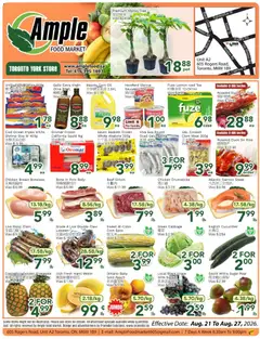 Un aperçu du dépliant Ample Food Market weekly flyer Toronto York du magasin Ample Food Market est valide à partir 21 août 2026