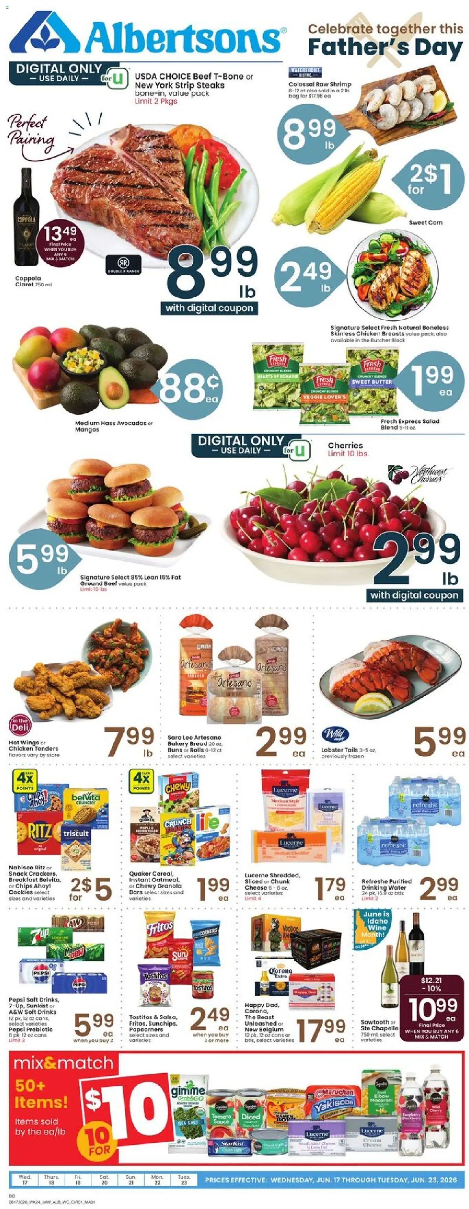 Ad Preview of Albertsons Albertsons Weekly Ad from 06/17/2026