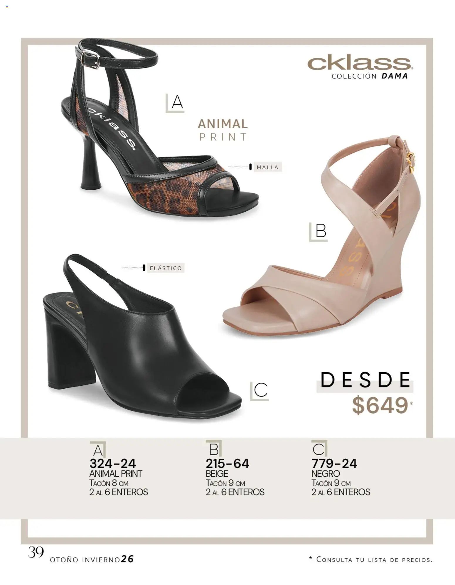 Vista previa las ofertas de la tienda Cklass - Cklass catálogo Dama calzado desde el 08/07/2026 