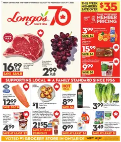 Un aperçu du dépliant Longo's weekly flyer / circulaire du magasin Longo's est valide à partir 23 juill. 2026