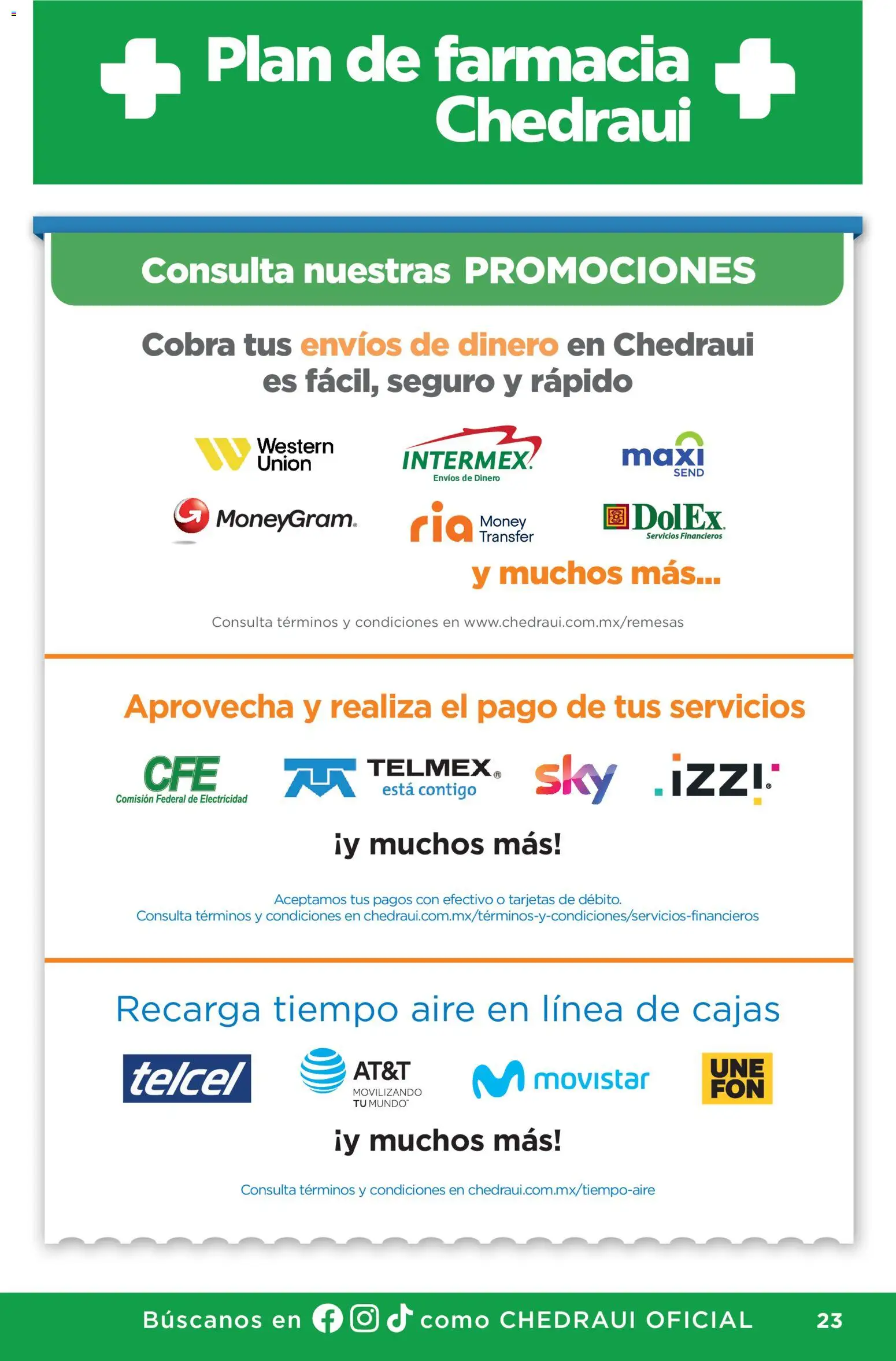 Vista previa las ofertas de la tienda Chedraui - Chedraui folleto Plan de farmacia desde el 01/07/2026 