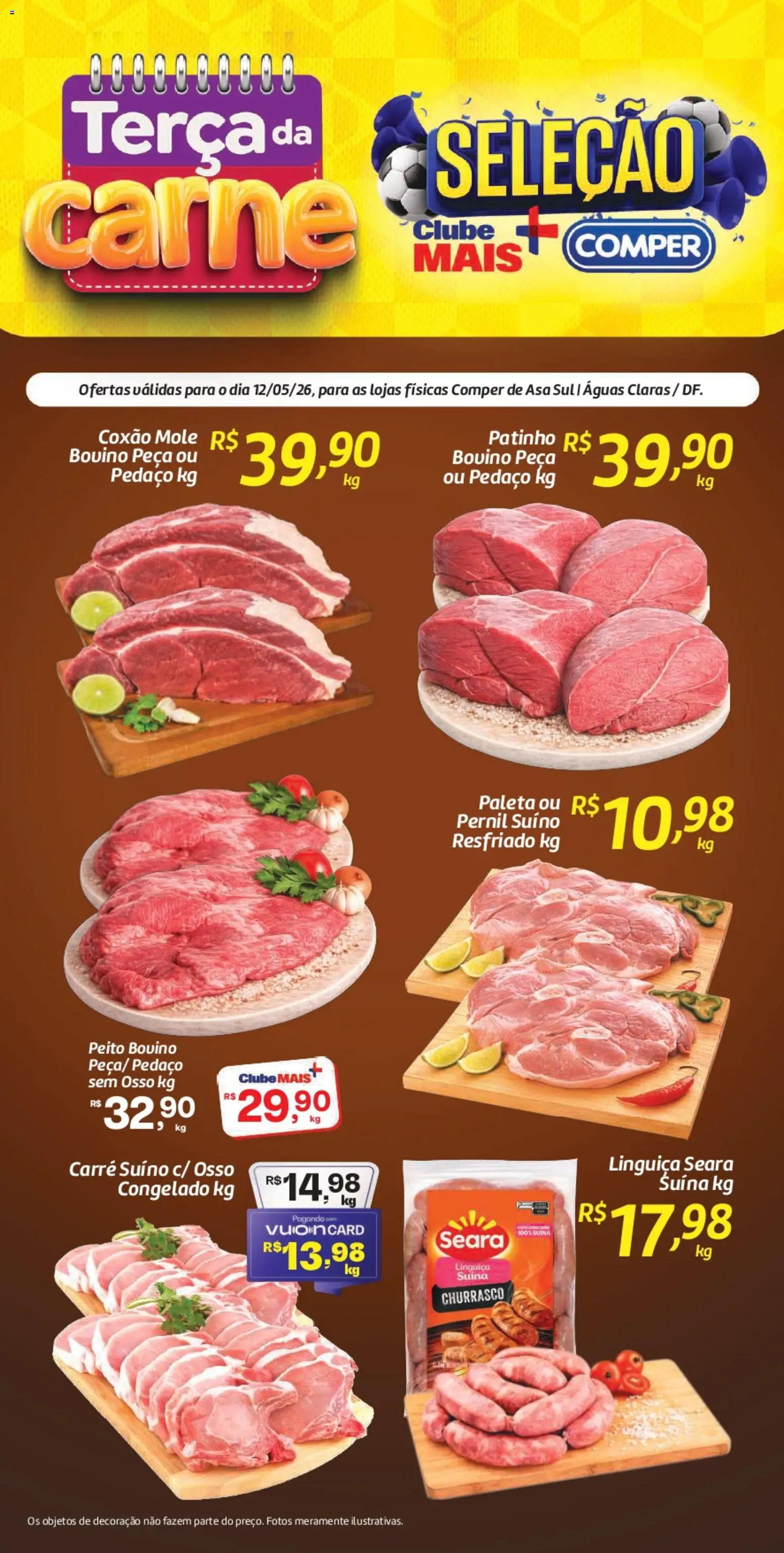 Pré-Visualização do folheto "Comper ofertas Terça da Carne" da loja Comper válido a partir de 12/05/2026