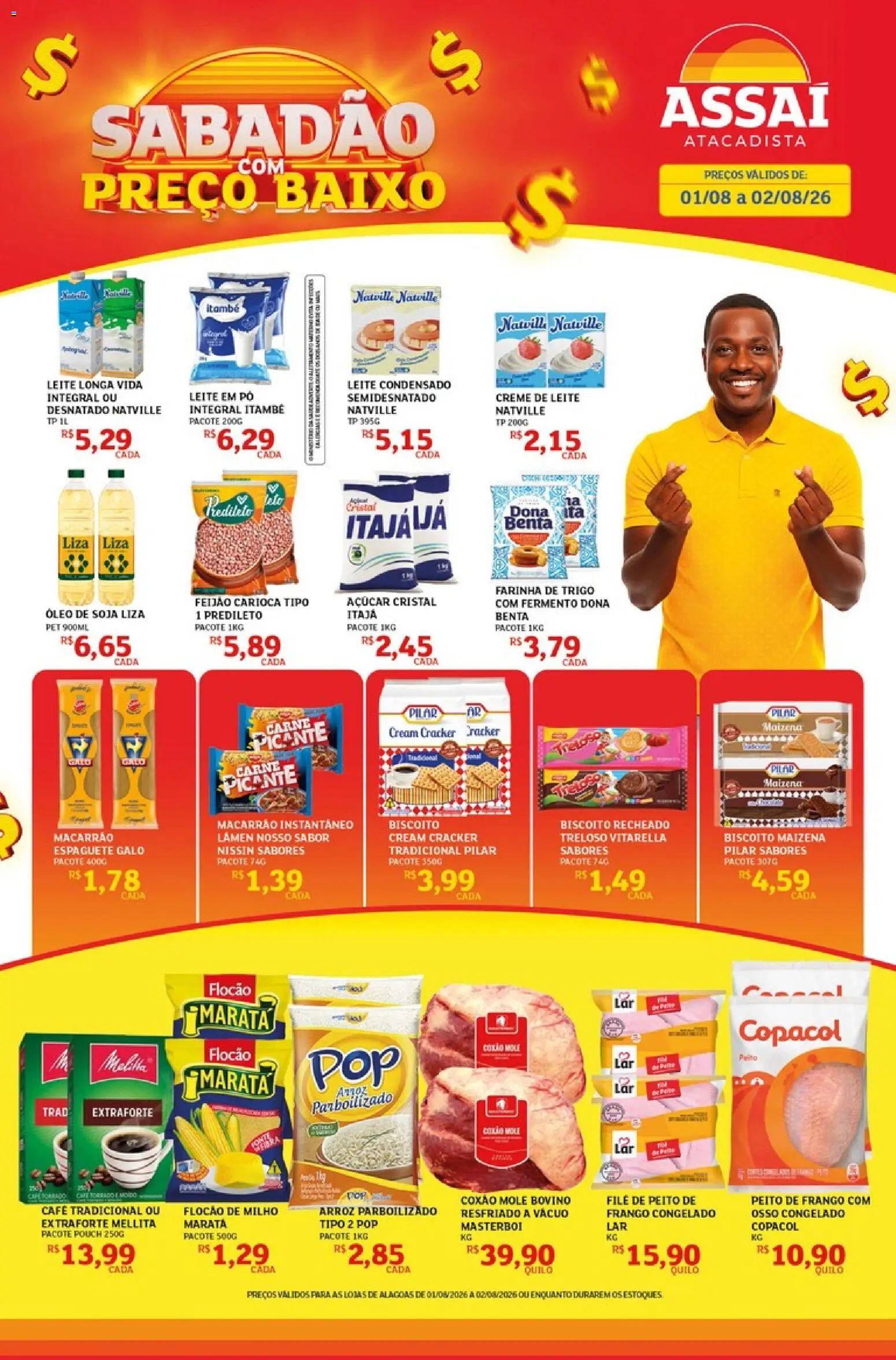 Pré-Visualização do folheto "Assaí Atacadista ofertas - AL" da loja Assaí Atacadista válido a partir de 01/08/2026
