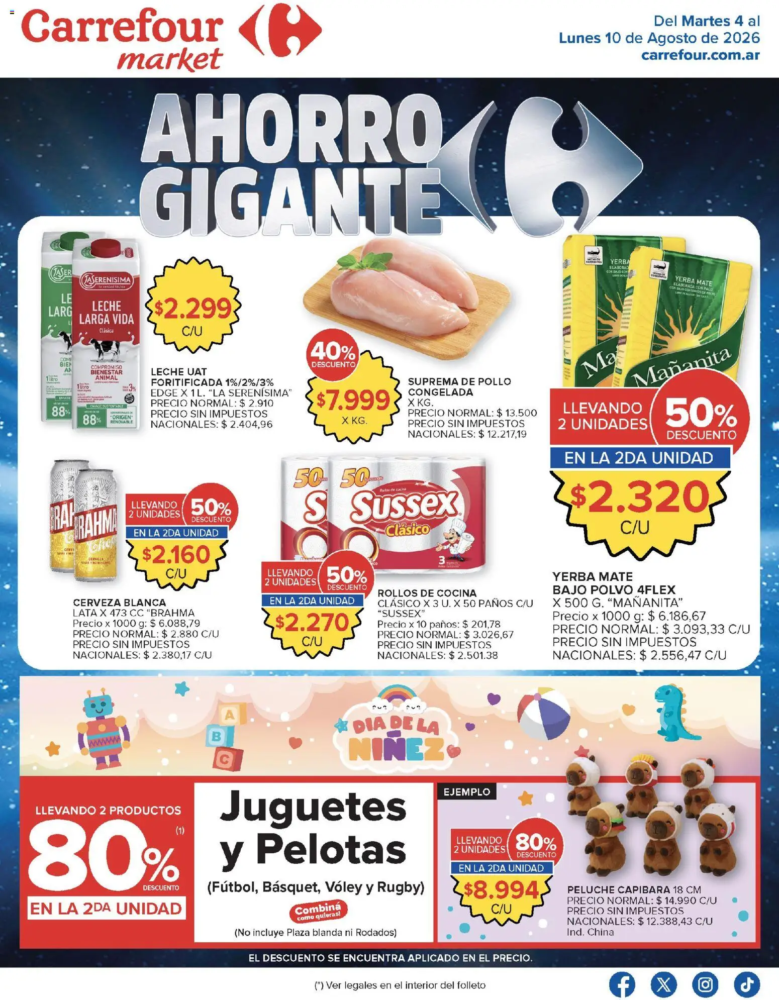 Vista previa del folleto de la tienda Carrefour Market válido desde el 04/08/2026 