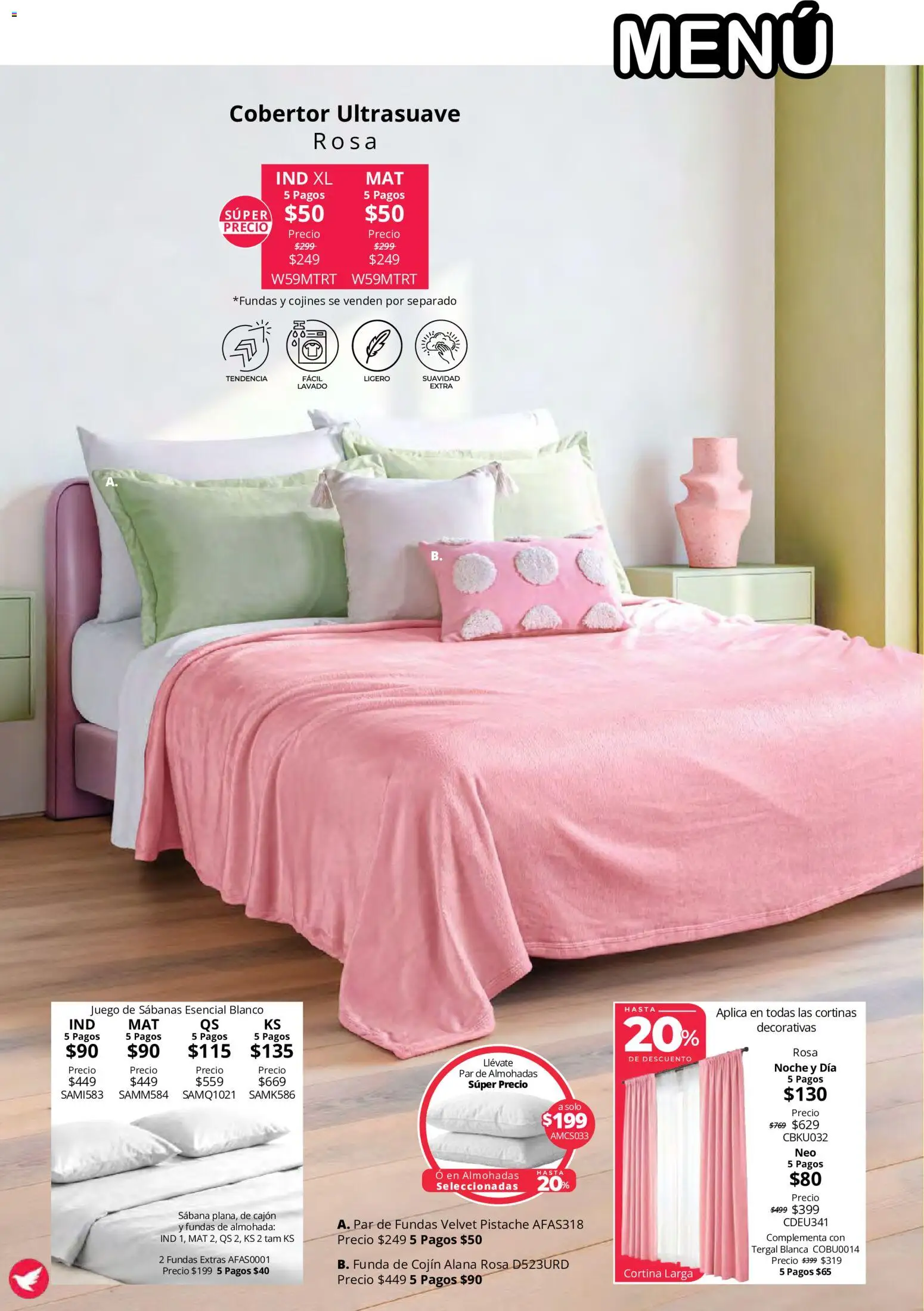 Vista previa las ofertas de la tienda Colchas Concord - Colchas Concord catálogo Colección Cobertor Calor de Hogar desde el 15/10/2026 