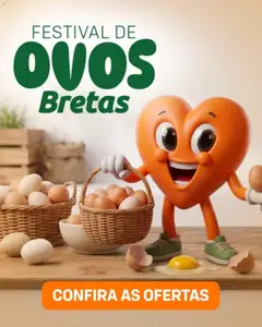 Pré-Visualização do folheto "Bretas ofertas Festival de Ovos" da loja Bretas válido a partir de 27/10/2026