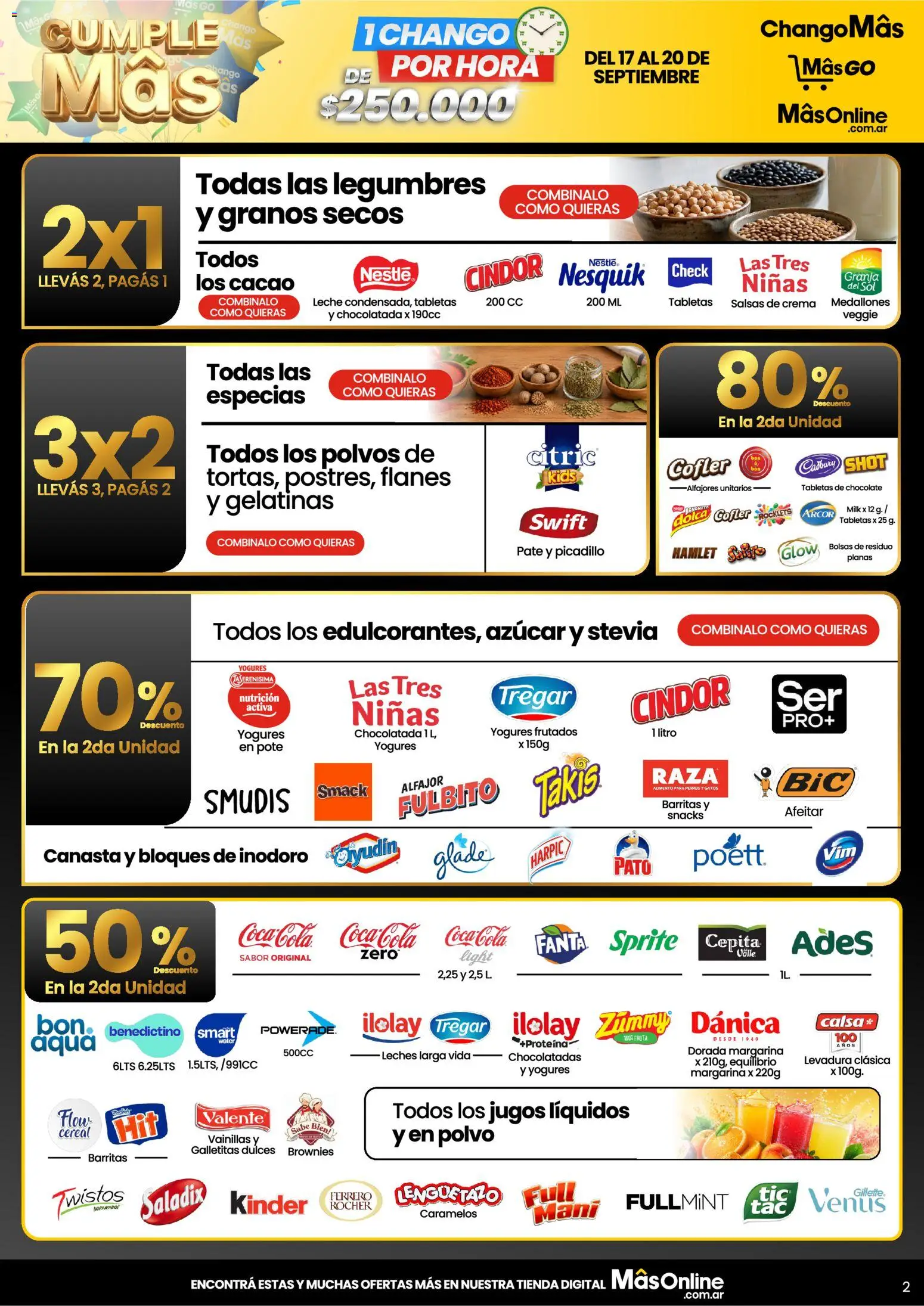 Vista previa del folleto de la tienda Changomas válido desde el 17/09/2026 