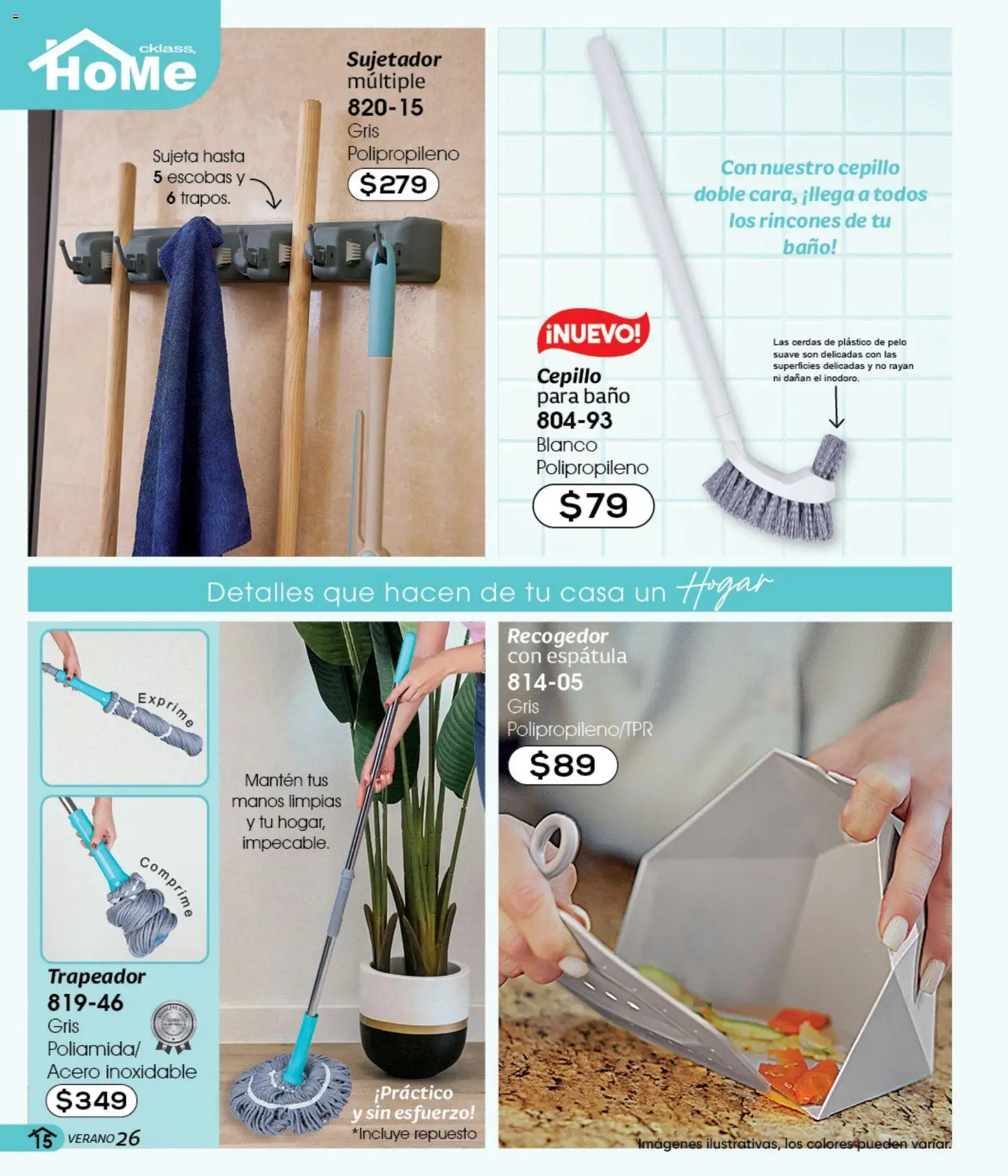 Vista previa las ofertas de la tienda Cklass - Cklass catálogo Verano Handbags desde el 05/03/2026 - Baño, Trapeador, Espátula, Cepillo