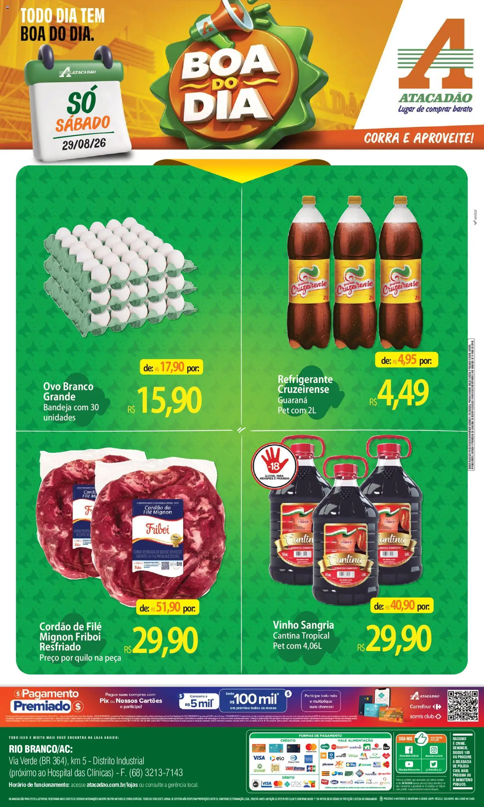 Pré-Visualização do folheto "Atacadão ofertas - AC" da loja Atacadão válido a partir de 29/08/2026