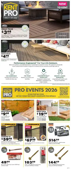 Un aperçu du dépliant Kent - KentPro Monthly - NS du magasin Kent est valide à partir 1 avr. 2026