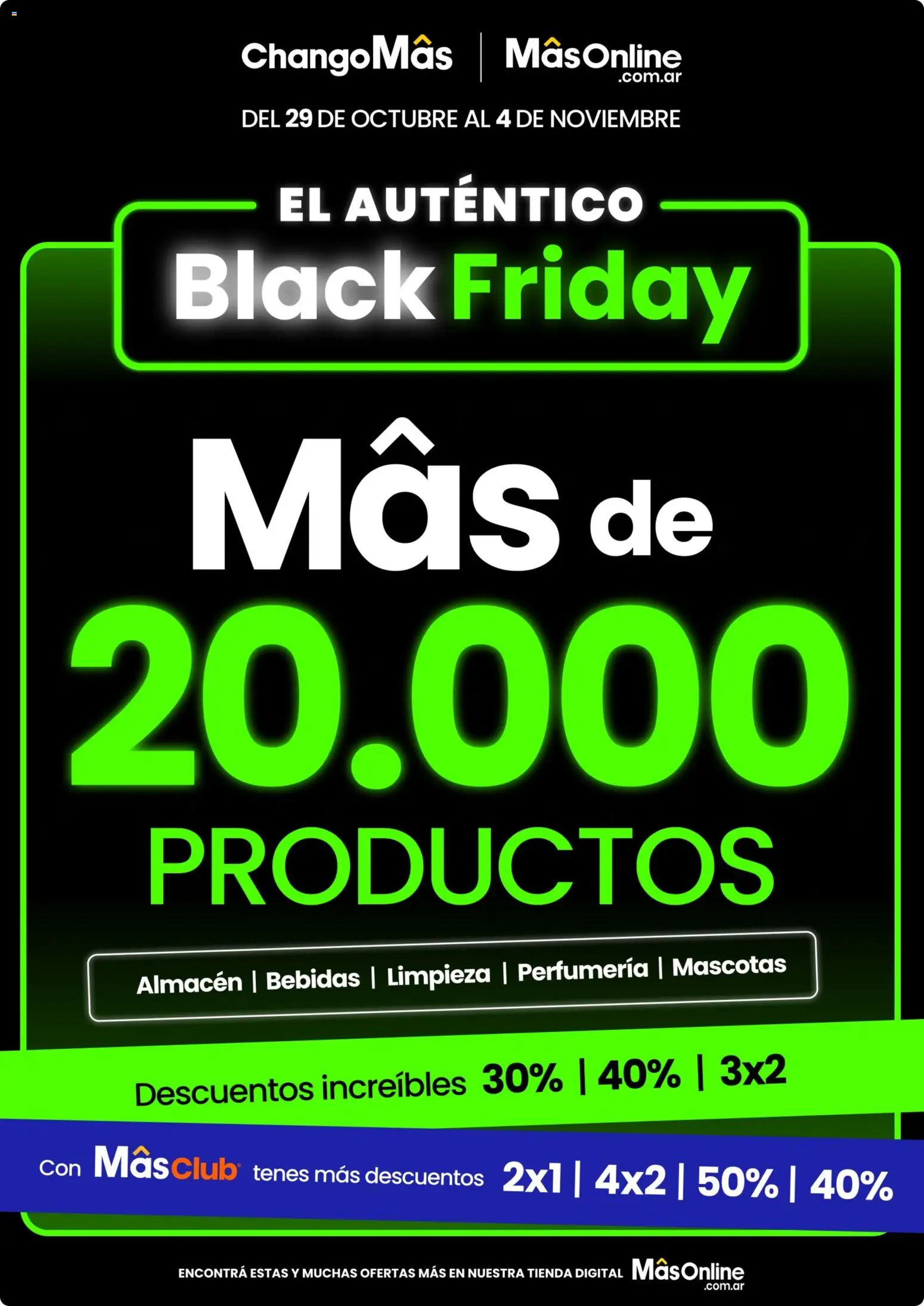 Vista previa del folleto de la tienda Changomas válido desde el 29/10/2026 