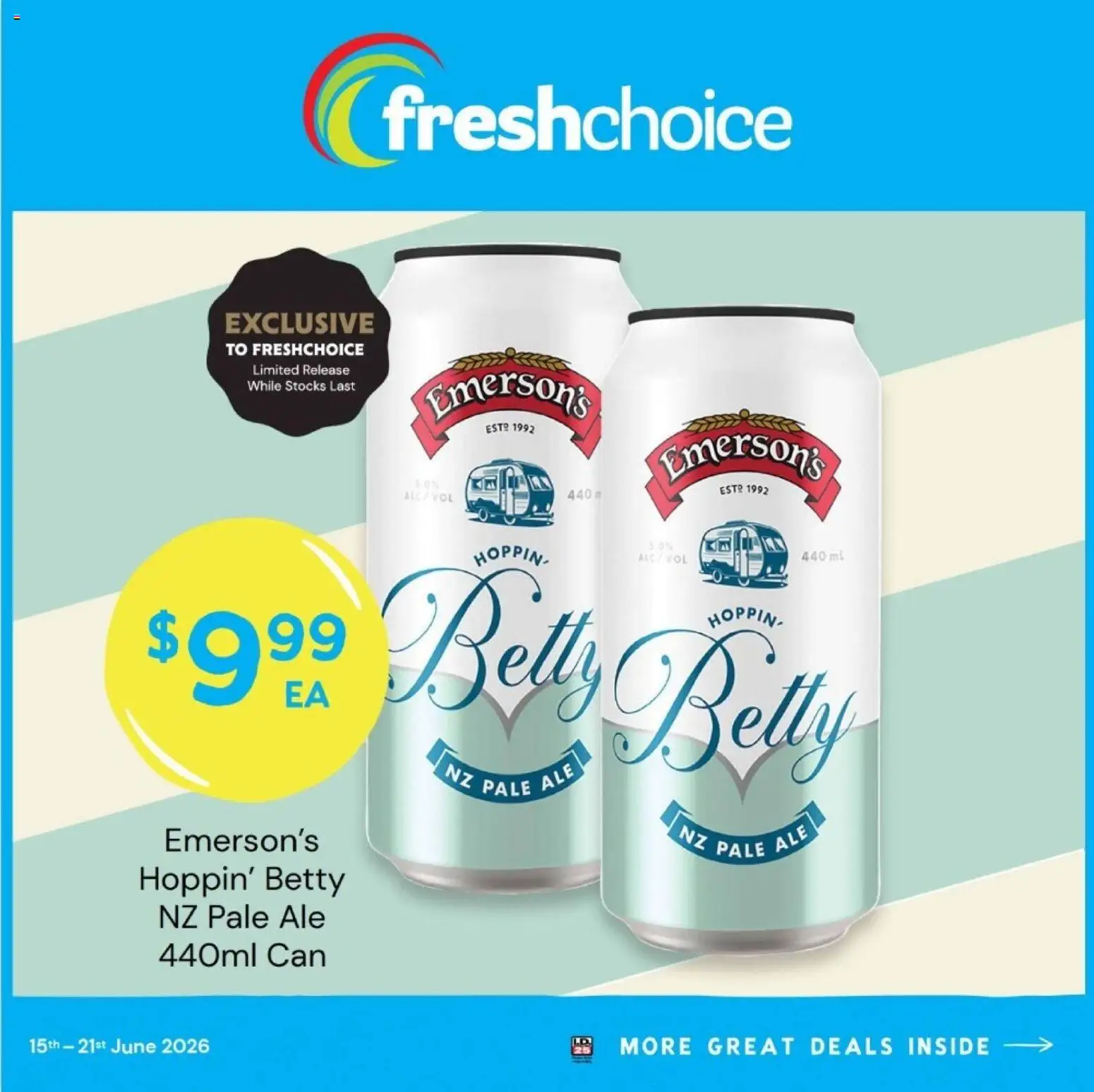 Preview of catalogue FreshChoice catalogue from shop FreshChoice valid 15 Jun 2026